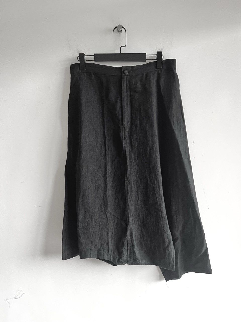 Yohji Yamamoto Yohji Yamamoto - Linen 2Way Low Crotch Cropped Skirt Pants Size 32" / US 10 / IT 46 - 1 Thumbnail