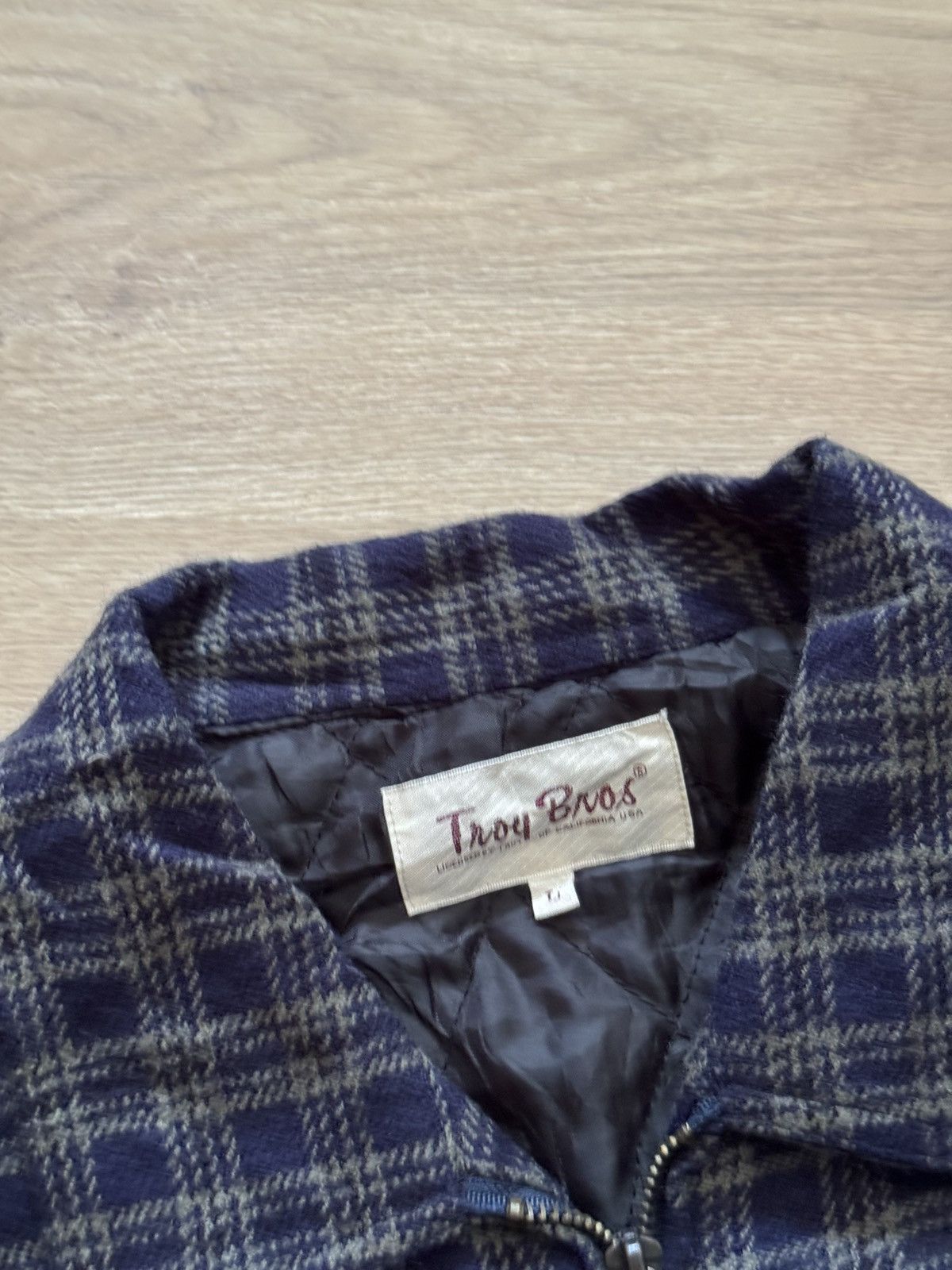Japanese Brand Vintage Troy Brow Japanese Stripe Lined Plaid Flannel shirt Size US L / EU 52-54 / 3 - 6 Thumbnail