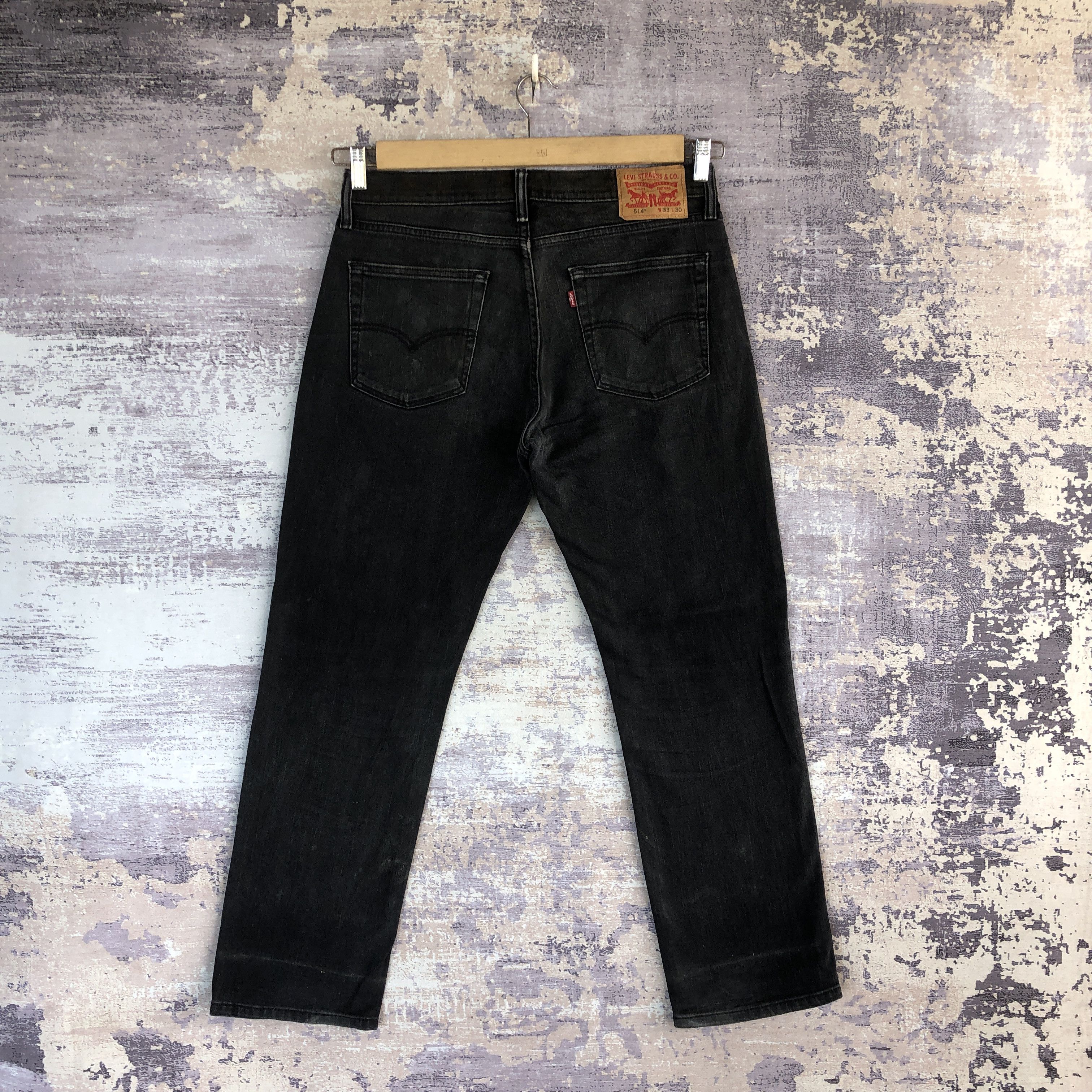 Levi's Vintage Distressed Levis Jeans Levi's 514 Faded Black Denim Size US 34 / EU 50 - 2 Thumbnail