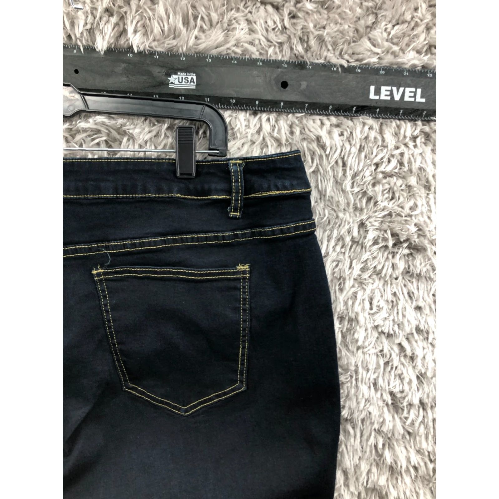 Vintage VINTAGE Ashley Stewart Sky High Ankle Jeans Size 28 Tall Womens Dark Blue Denim Size 28" / US 6 / IT 42 - 6 Thumbnail