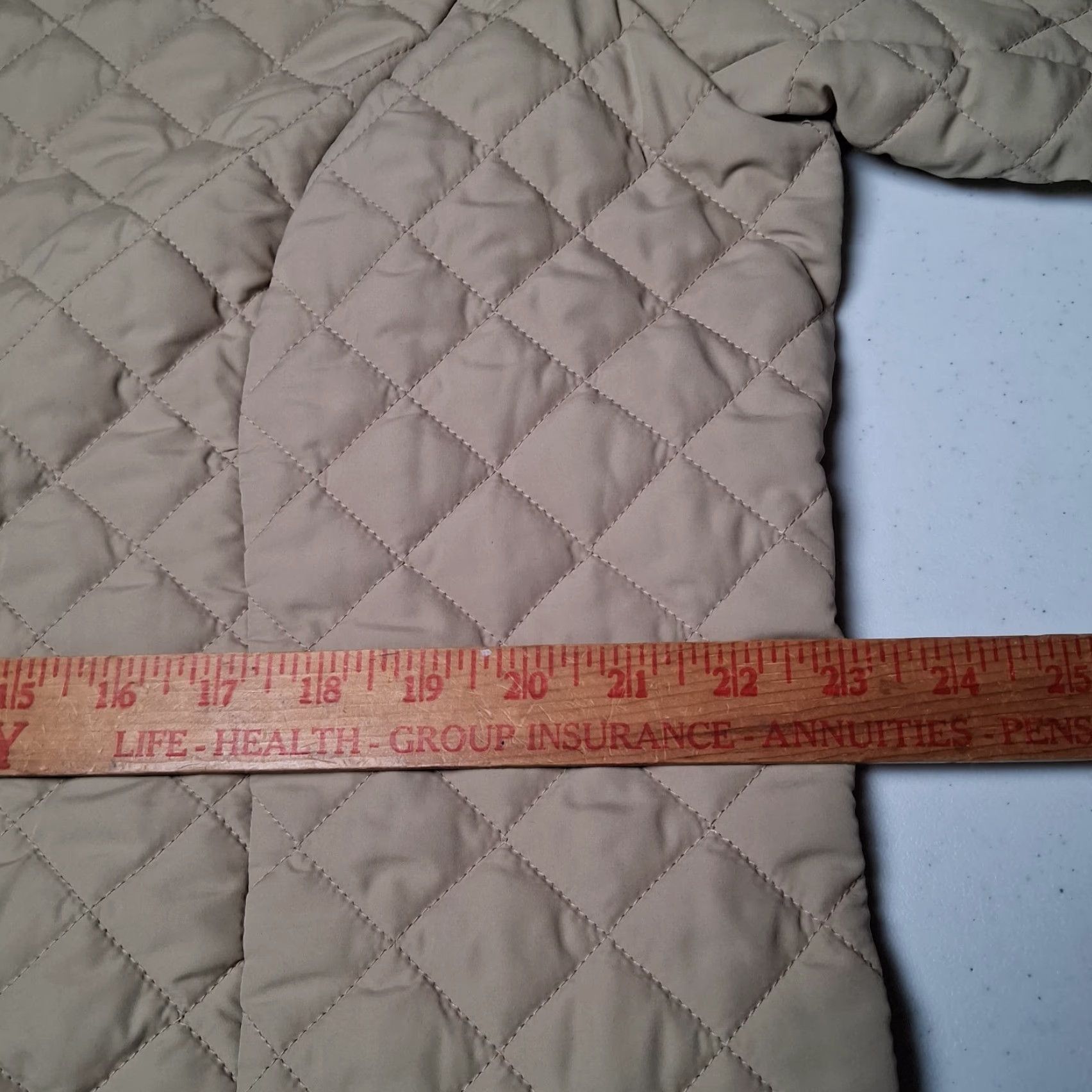 Old Navy Old Navy Quilted Jacket Women XXL Snap Up Tan Corduroy Collar Chore Barn Beige Polyester Softshell Quilted Pockets Casual Workwear Womens Size XXL / US 16-18 / IT 52-54 - 4 Thumbnail