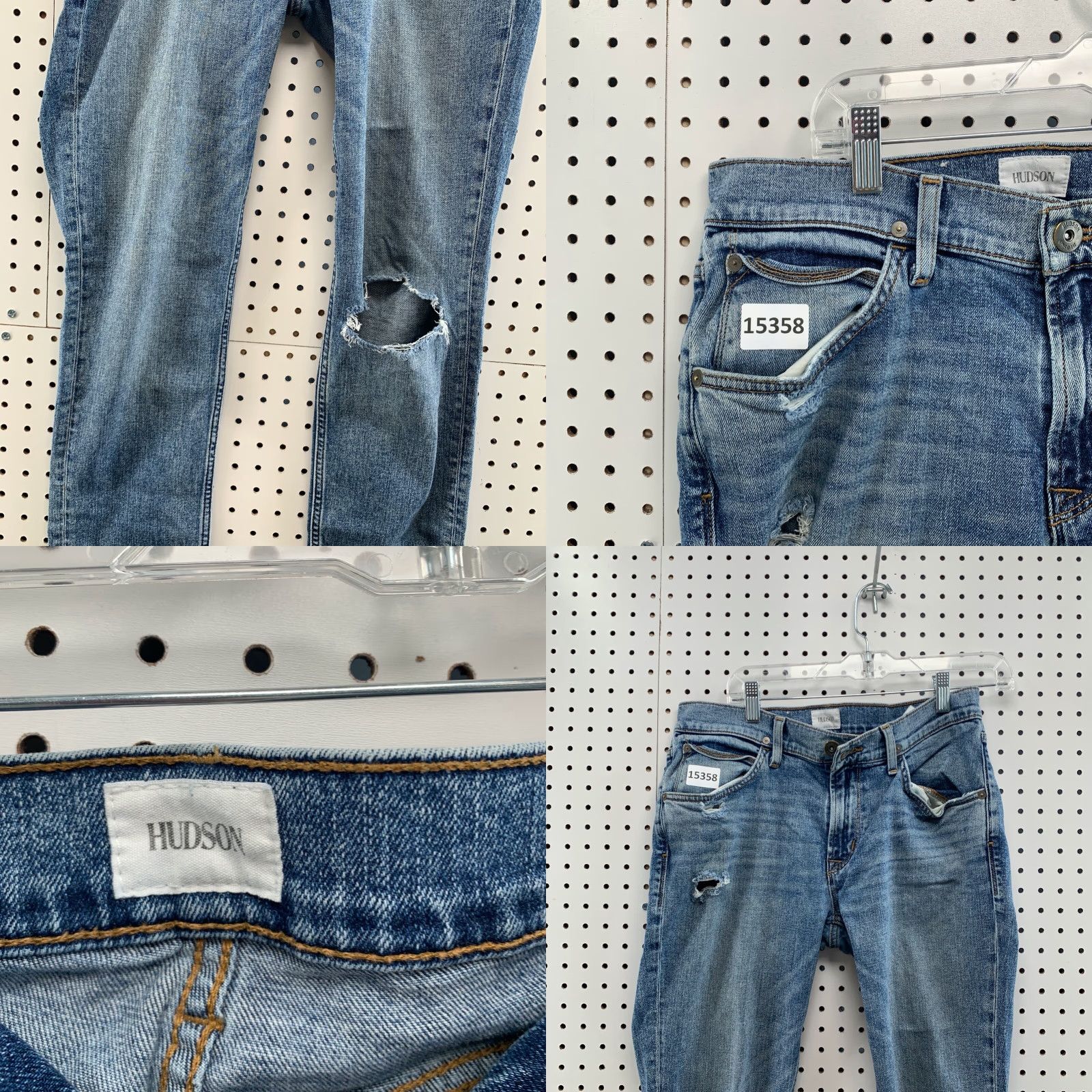 Hudson Hudson Jeans Blake Slim Straight Blue Pants 31 x 31 Mens Size US 31 - 9 Thumbnail