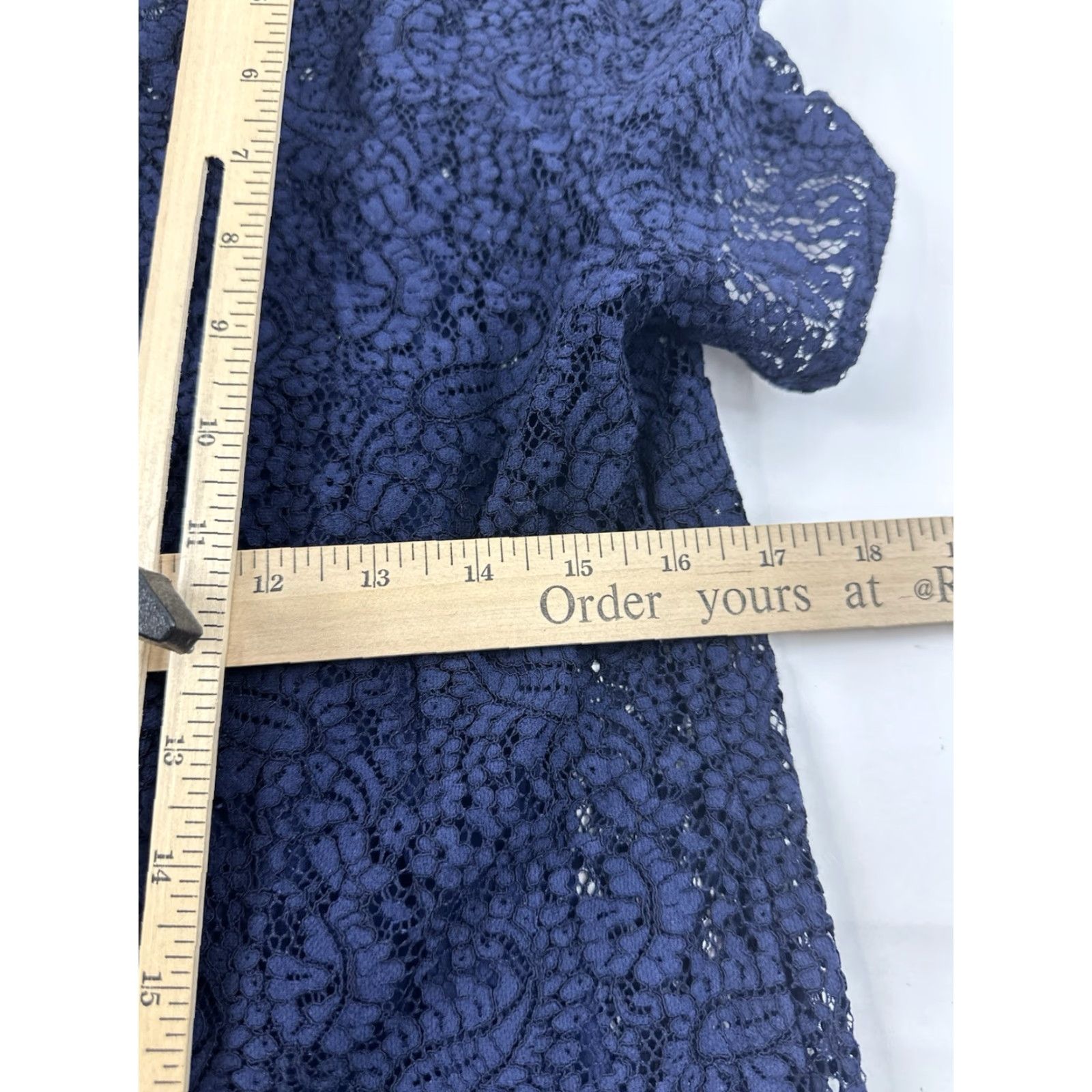 Michael Kors Michael Kors Dress Women’s 10 Blue Lace Shift Collar Sleeveless Knee Length Floral Casual Party/Cocktail Travel Mens? Size L / US 10 / IT 46 - 5 Thumbnail