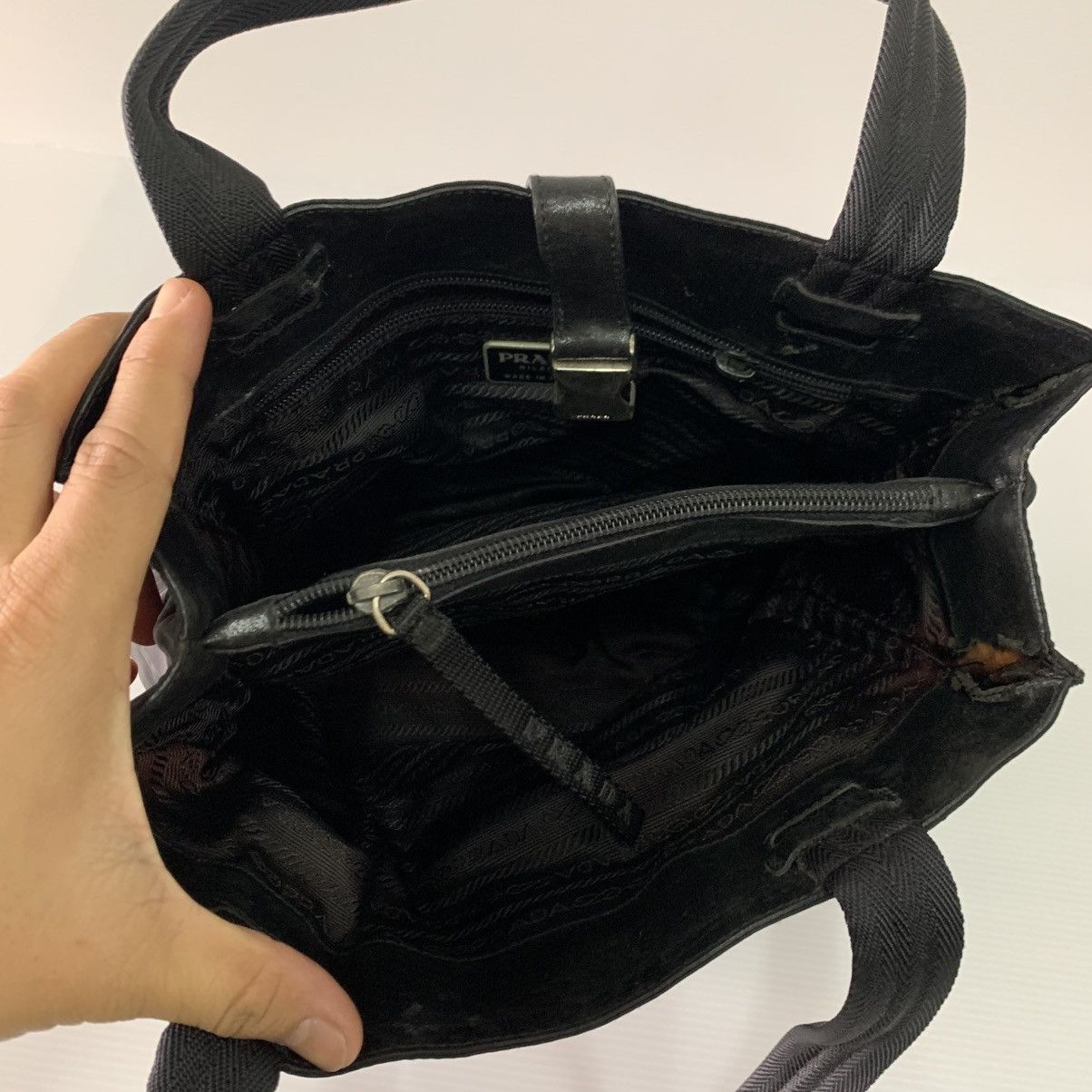 Prada Prada Nylon Shoulder Tote Bag Size ONE SIZE - 9 Thumbnail