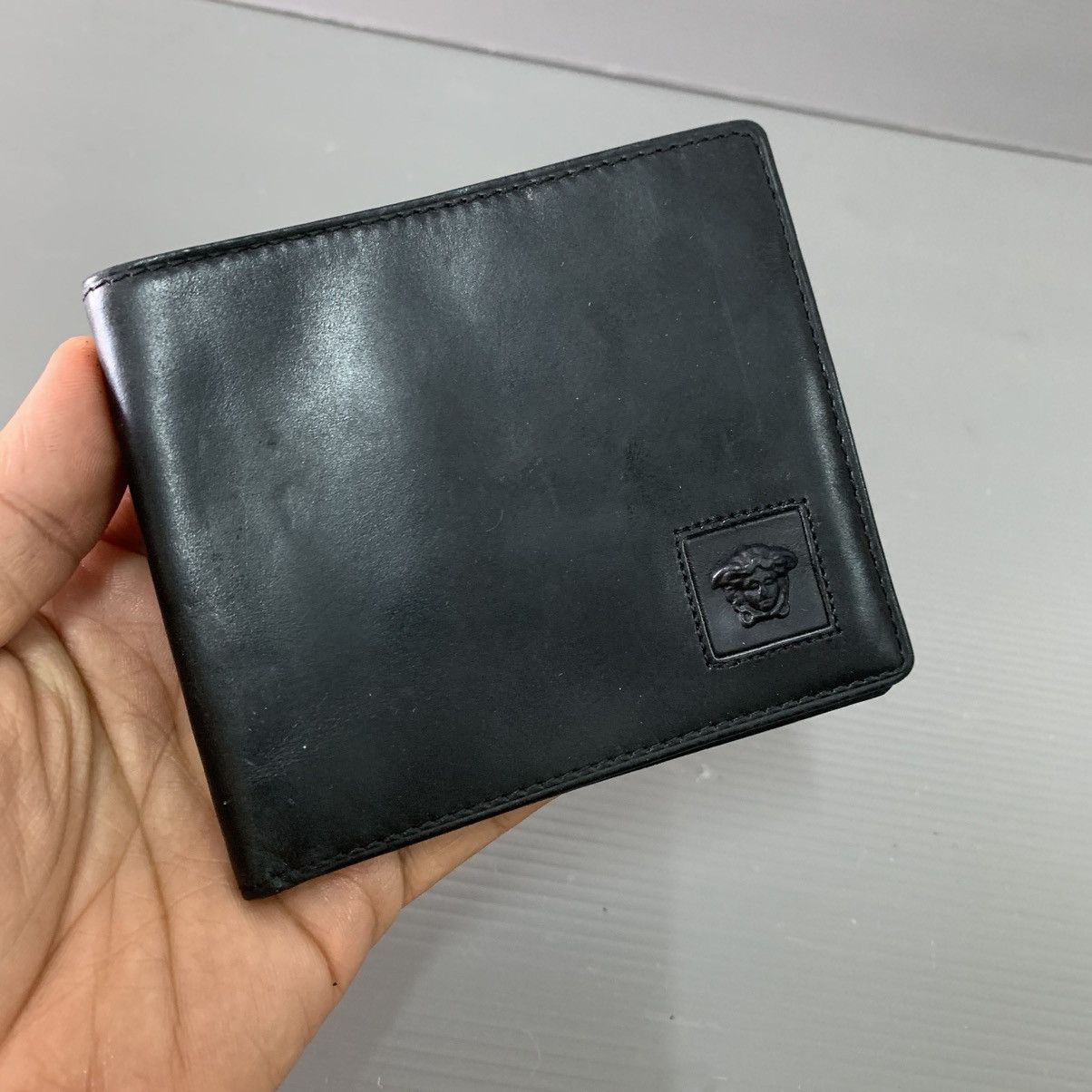 Versace Gianni Versace Black Leather Wallet Pre-Owned Size ONE SIZE - 1 Thumbnail