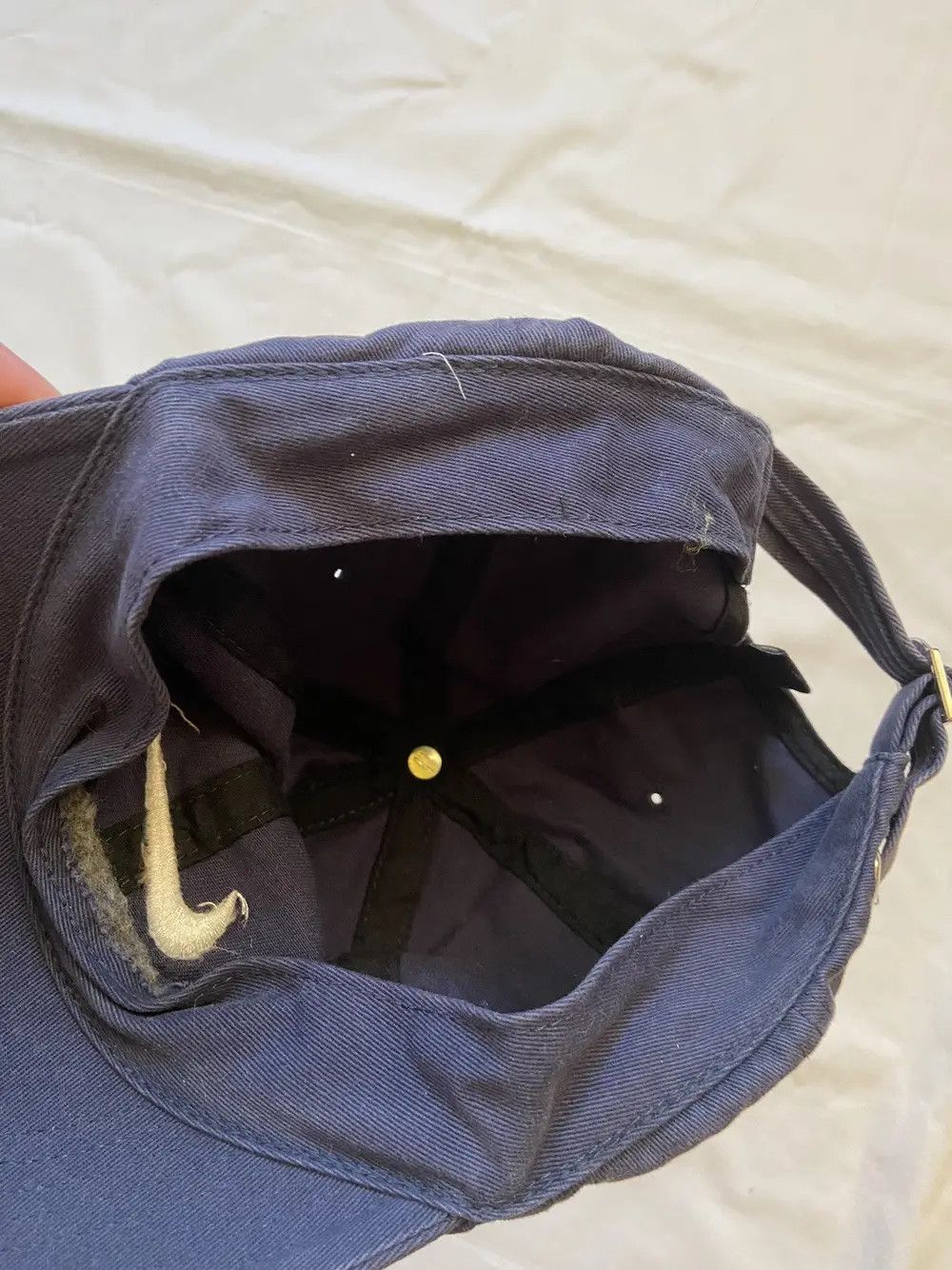 Nike 🦍VINTAGE 90s Y2K DISTRESSED NIKE DRILL FADED CAP HAT SWOOSH Size ONE SIZE - 13 Thumbnail