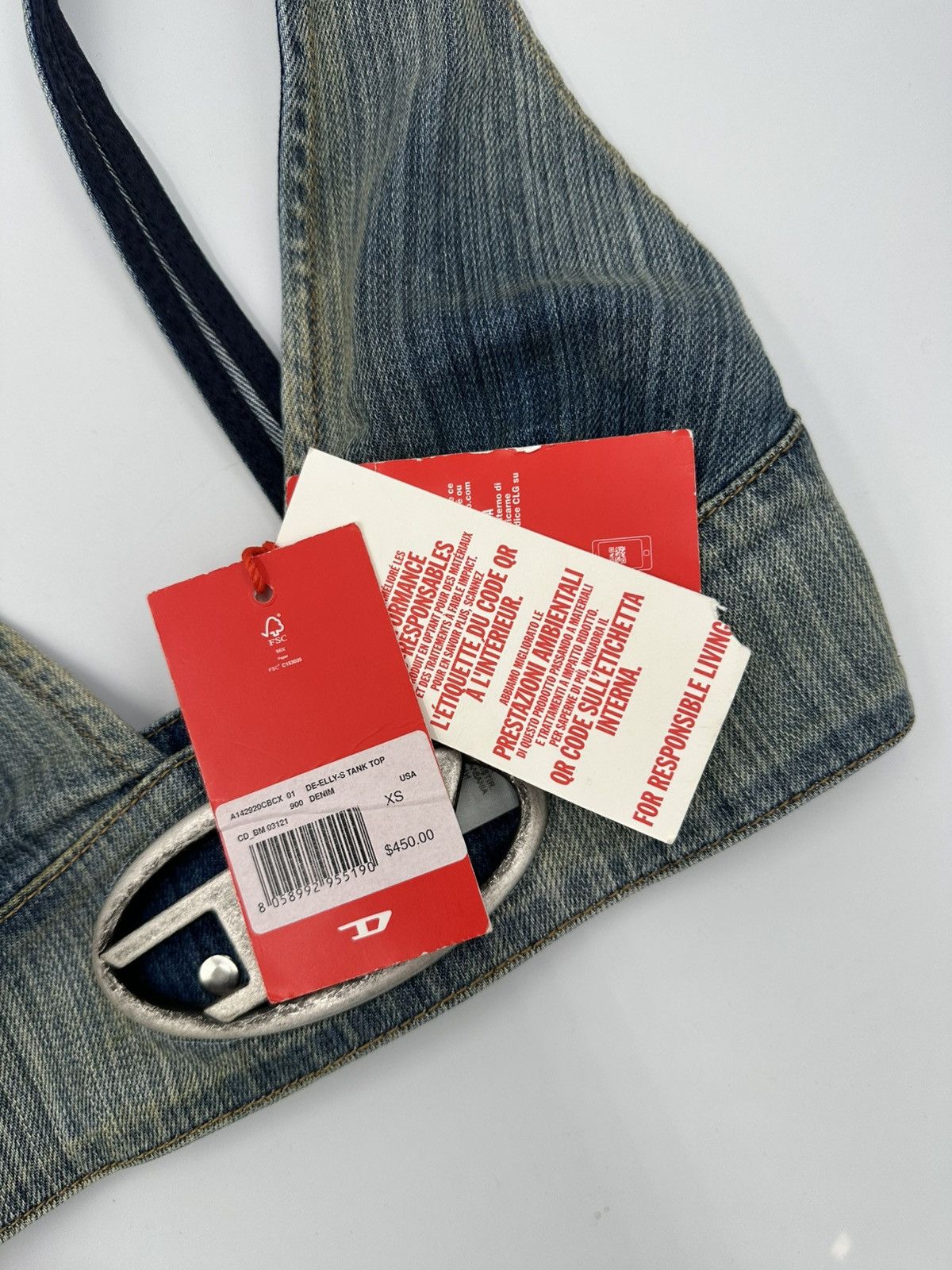 Diesel Diesel Denim Crop Top Size XS / US 0-2 / IT 36-38 - 6 Thumbnail