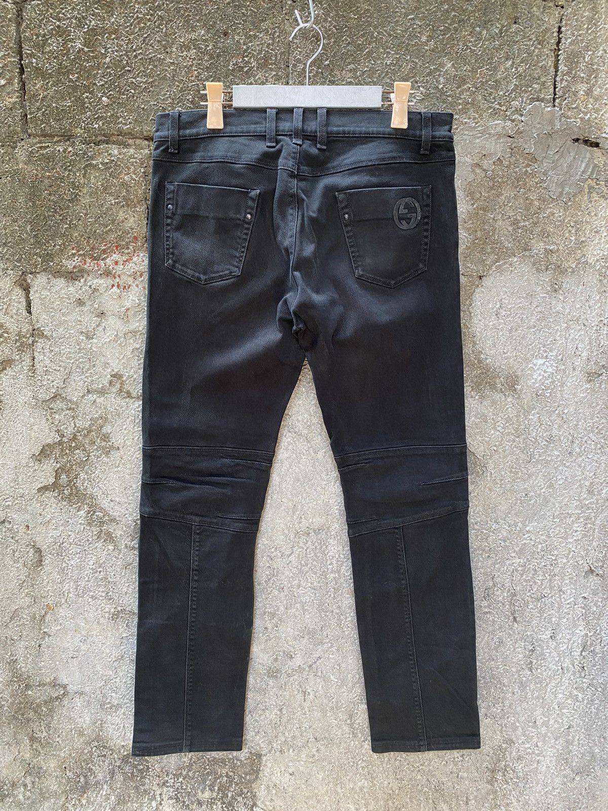 Gucci Gucci - Tom Ford Biker Denim Pants Size US 34 / EU 50 - 6 Thumbnail