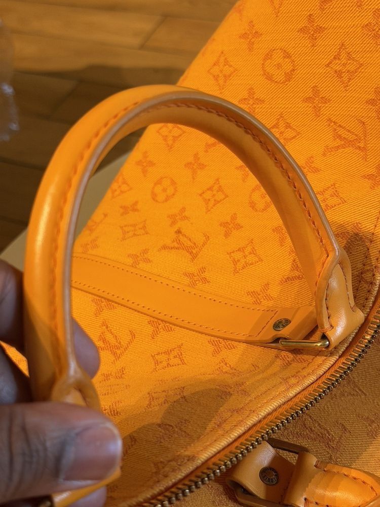 Louis Vuitton Denim Monogram Duffle Bag Keepall 50 Size ONE SIZE - 11 Thumbnail