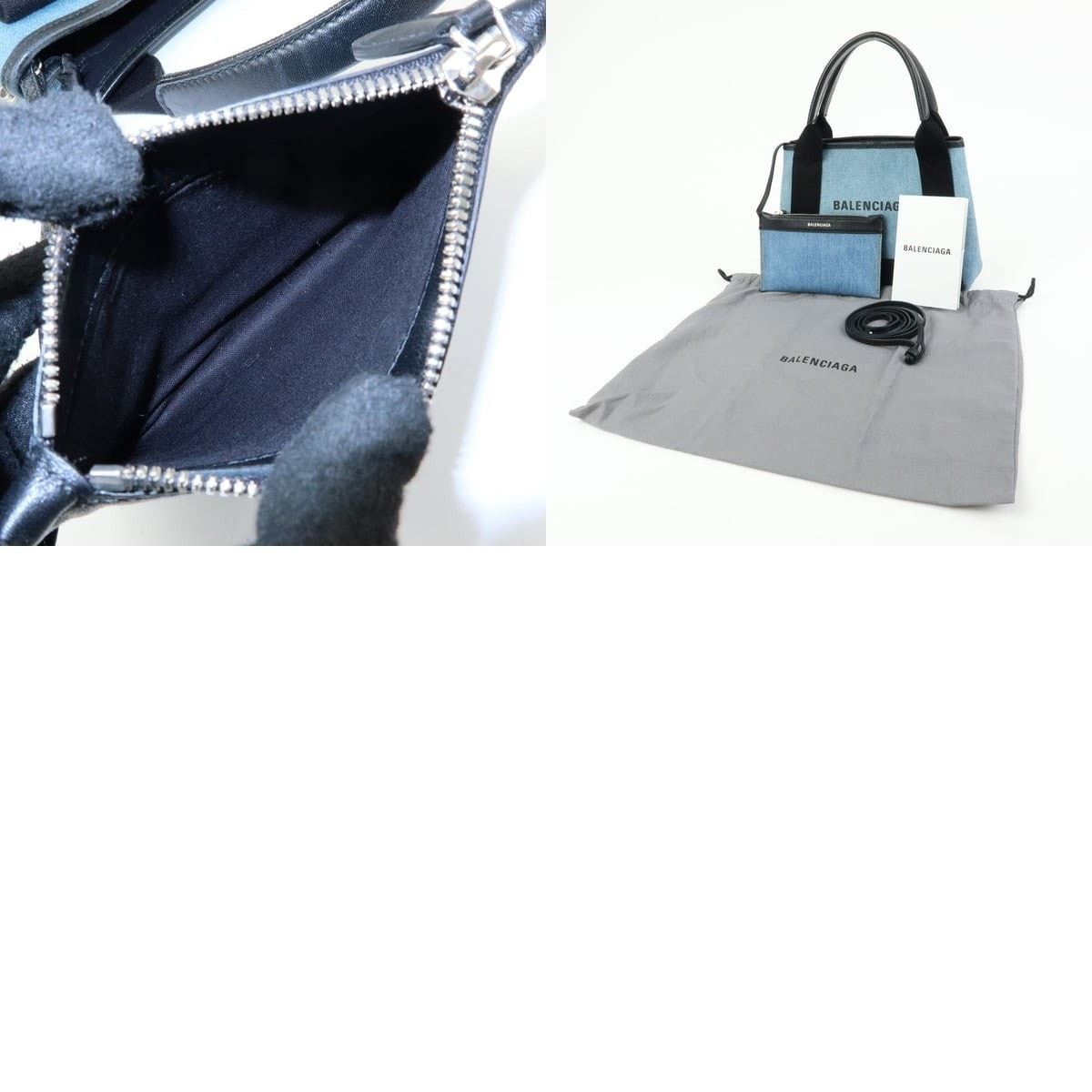 Balenciaga Balenciaga Cabas XS Denim Tote Blue Size ONE SIZE - 8 Thumbnail