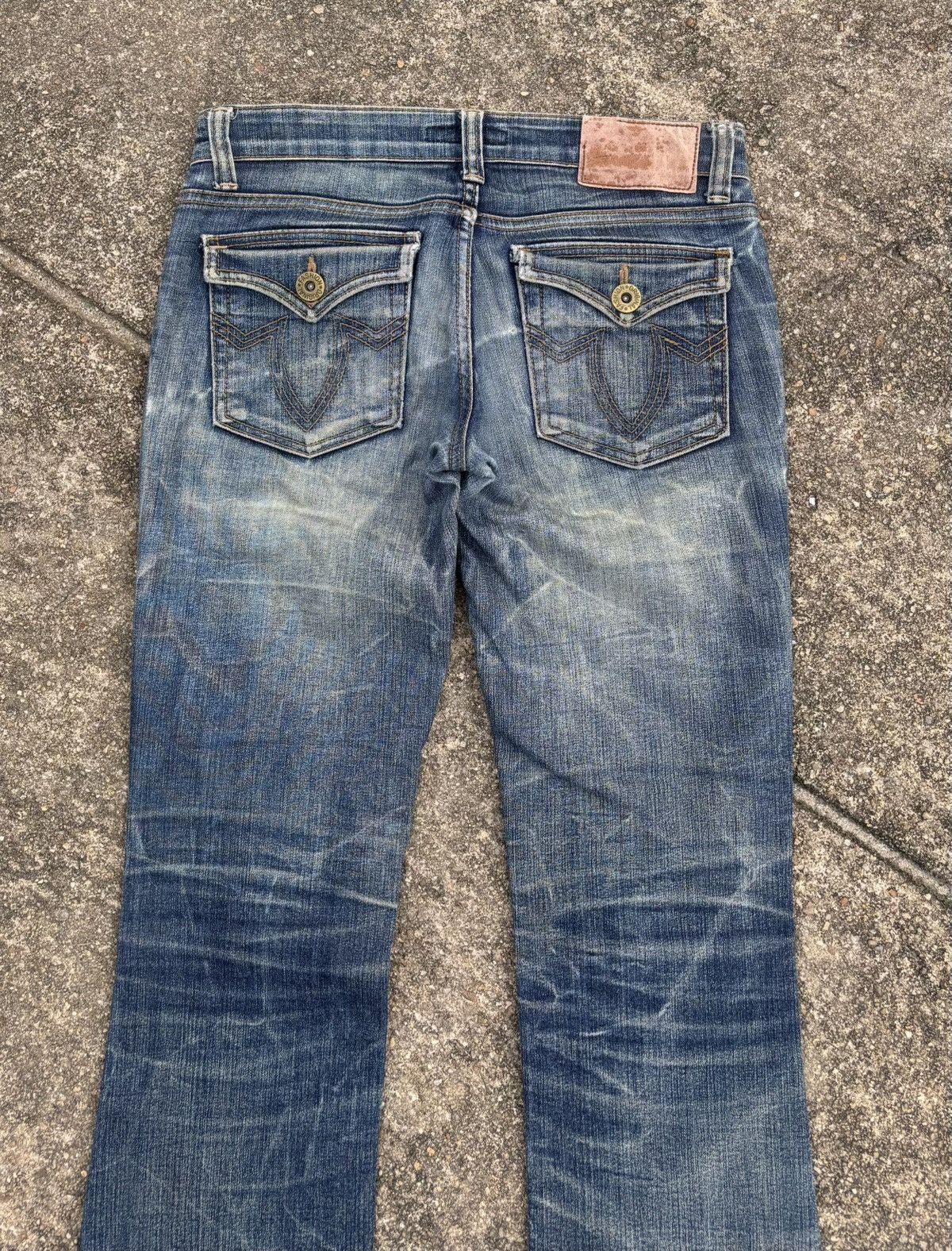 If Six Was Nine × Japanese Brand × Le Grande Bleu (L.G.B.) Juriano Jurrie Mud Wash Bootcut Flared Jeans Size US 30 / EU 46 - 6 Thumbnail