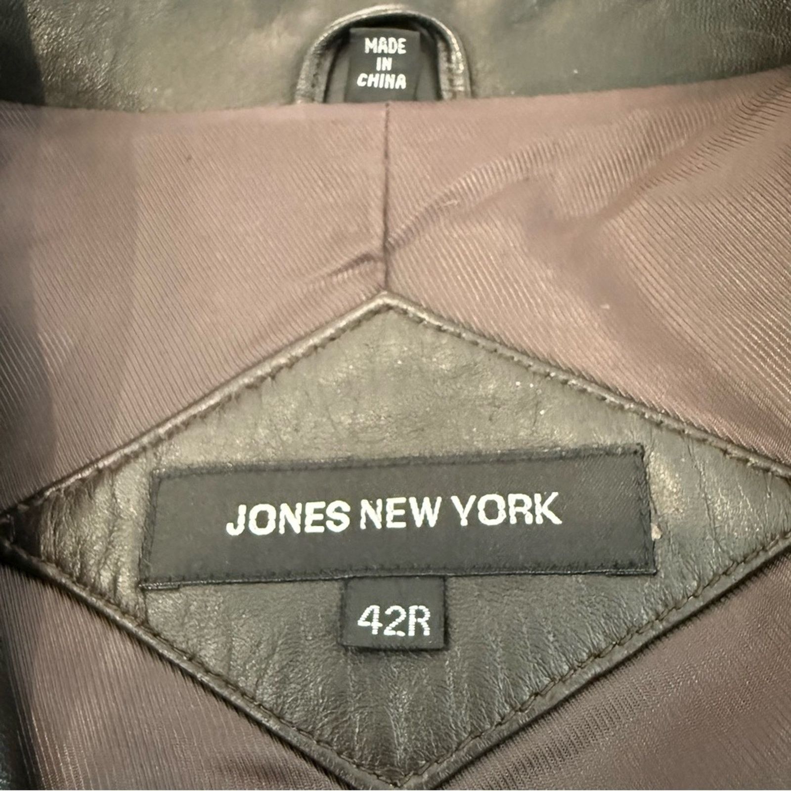 Jones New York Jones New York Genuine Leather Button Jacket Coat Mens 42R Size US L / EU 52-54 / 3 - 5 Thumbnail
