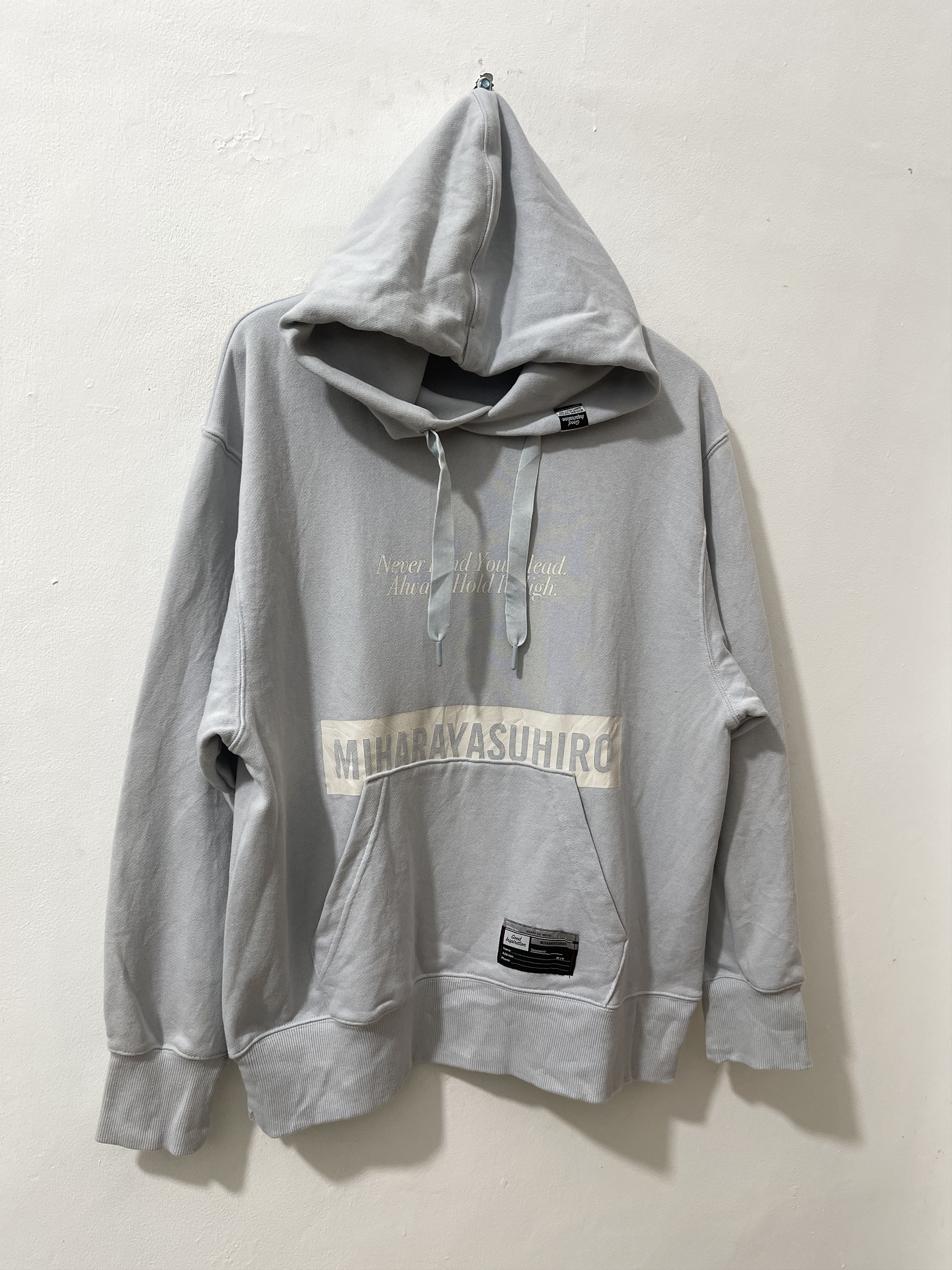 GU × Maison MIHARA YASUHIRO 2000s Miharayasuhiro x Uniqlo Japan Archive Pullover Hoodie Size US L / EU 52-54 / 3 - 3 Thumbnail