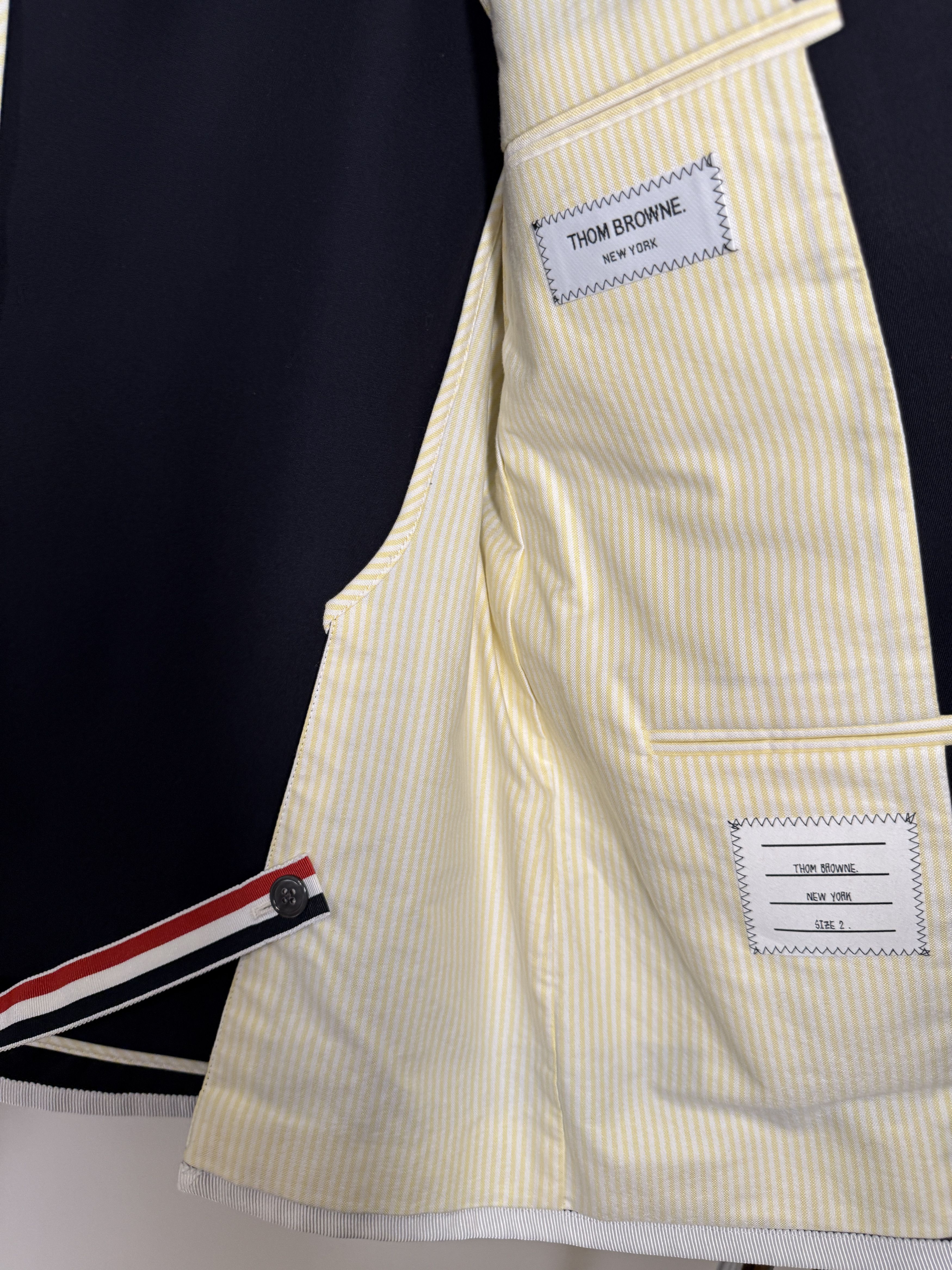 Thom Browne Thom Browne blazer with grosgrain trim Size 40R - 3 Thumbnail
