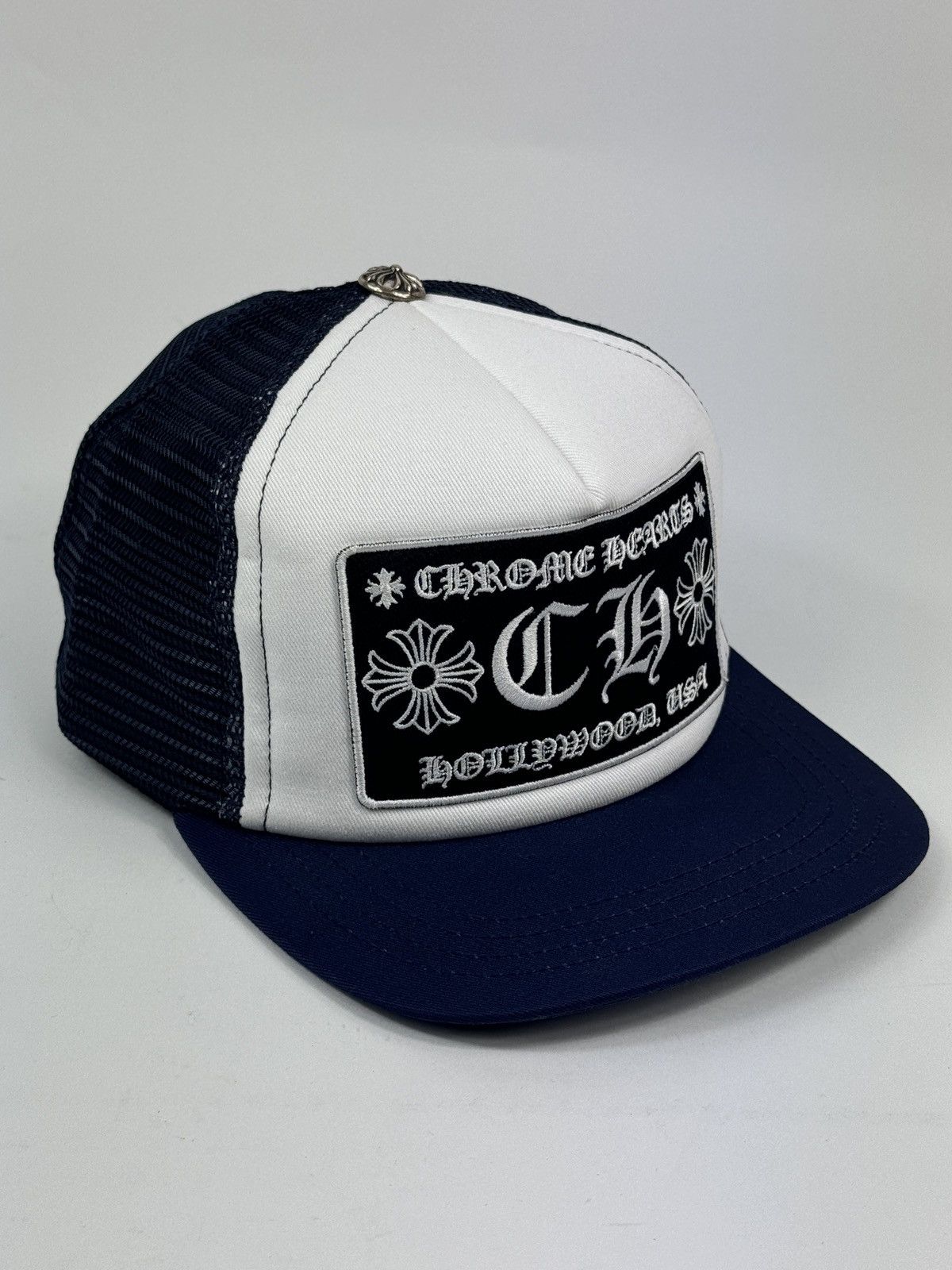 Chrome Hearts NAVY LOGO EMBROIDERED CAP ‼️RARE‼️ HONG KONG EXCLUSIVE * Size ONE SIZE - 2 Thumbnail
