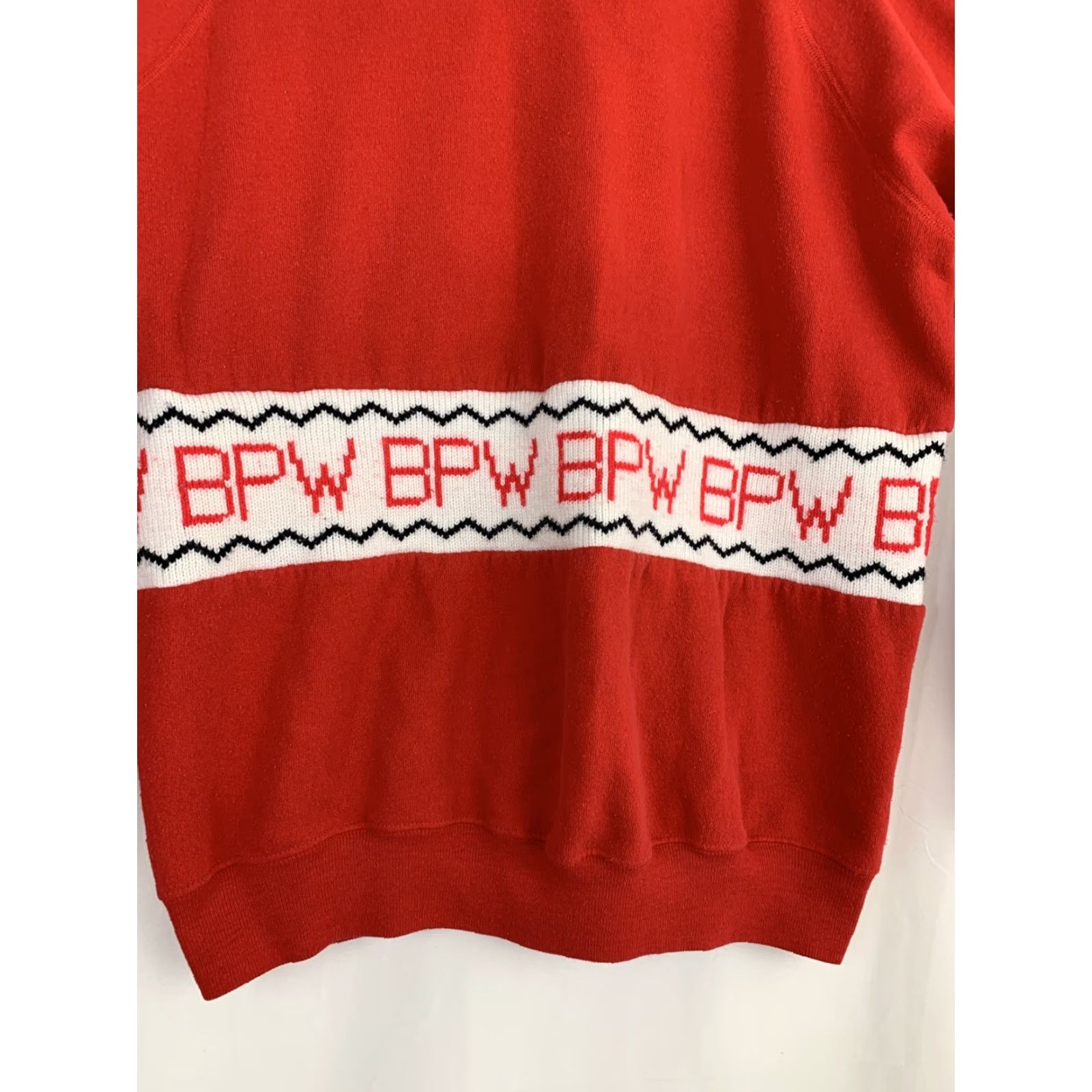 Hanes VINTAGE Hanes Mens XL Crewneck Pullover Sweater Red USA Long Sleeve BPW Cotton Blend 25” Chest 27” Length Size US XL / EU 56 / 4 - 3 Thumbnail