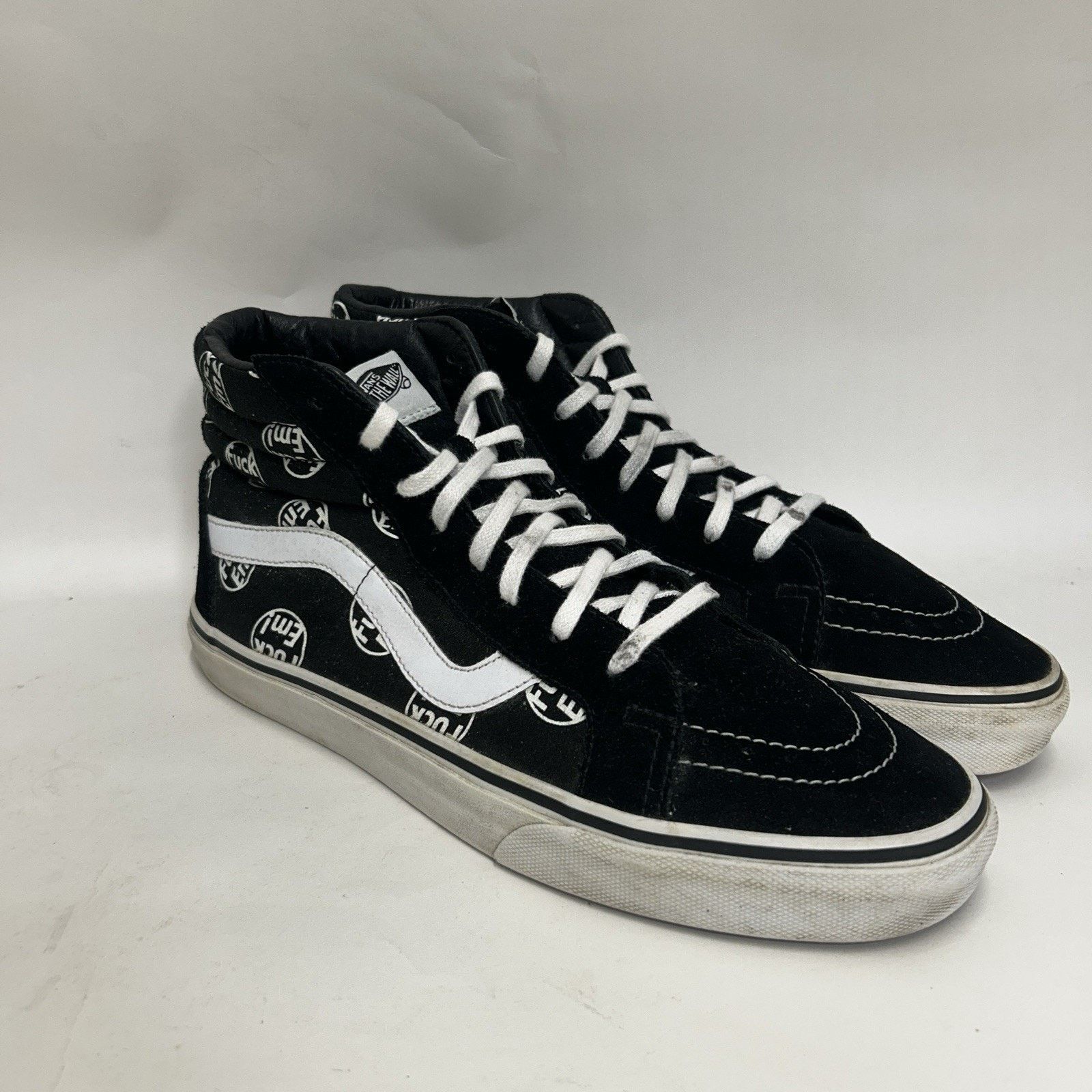 Vans VANS x Supreme SK8-Hi F*ck Em FE “Black White” Size US 12 / EU 45 - 1 Thumbnail