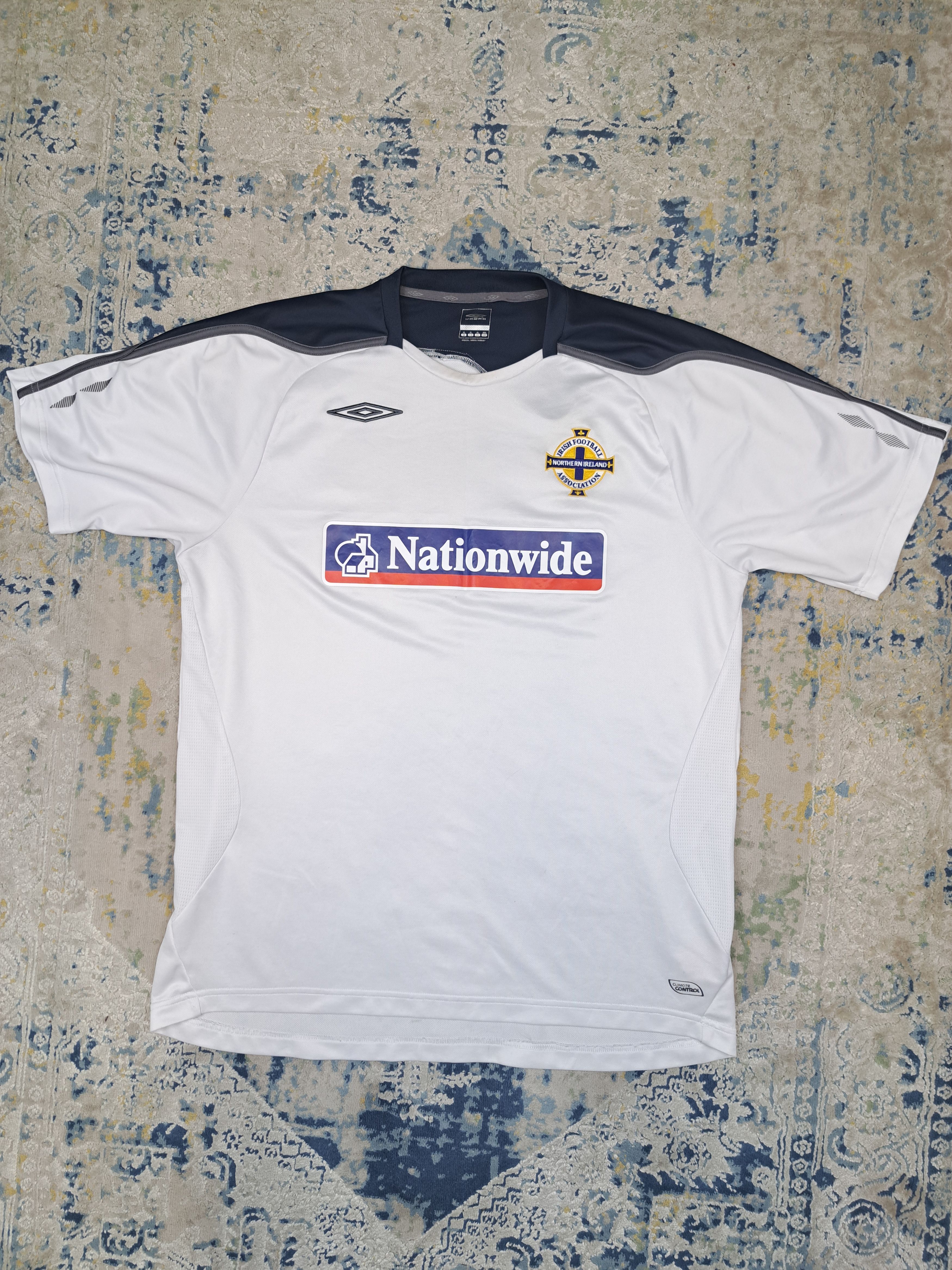 Umbro Vintage 2008 Northern Ireland Kit Soccer Jersey Blokecore Size US L / EU 52-54 / 3 - 1 Thumbnail