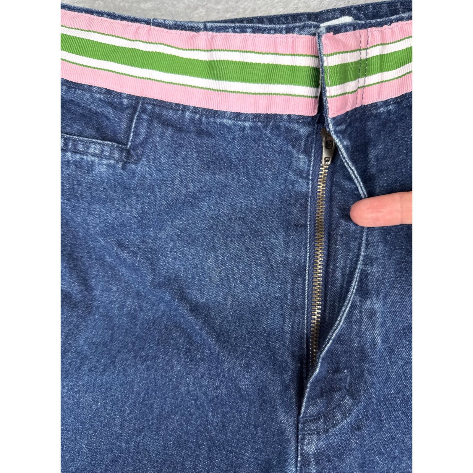 Vintage Chadwicks Jeans Womens 14 Blue Med Wash High Rise Cropped Relaxed Denim 32x25 Vintage No Size 36" / US 14 / IT 50 - 5 Thumbnail