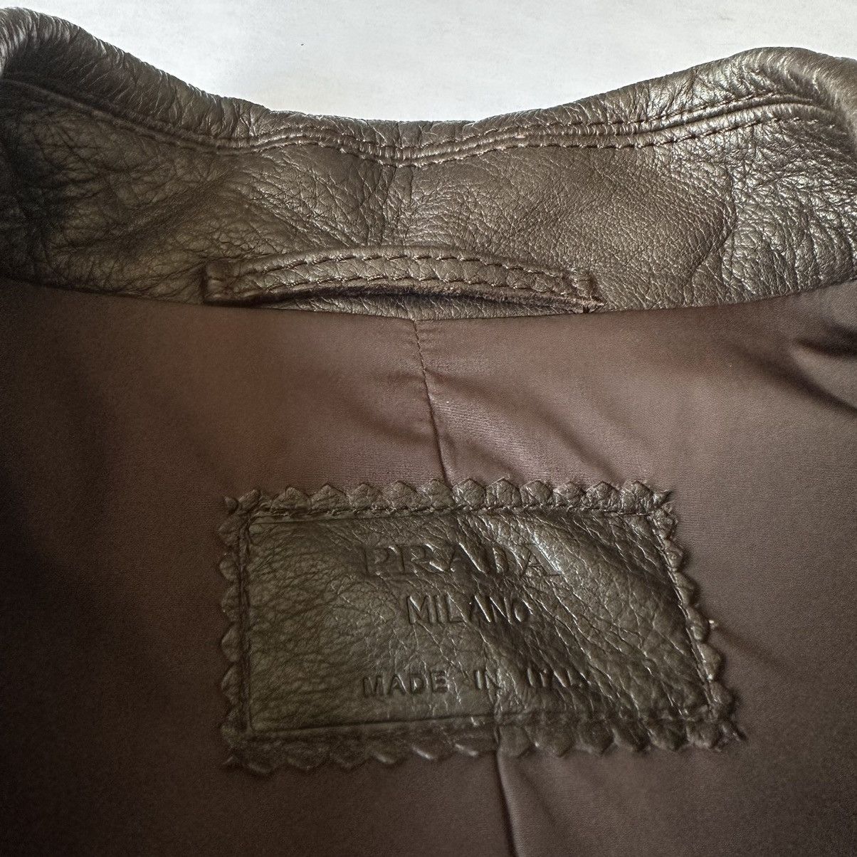 Prada Vintage Archive 2000s Prada Deer Leather Jacket Size US M / EU 48-50 / 2 - 4 Thumbnail