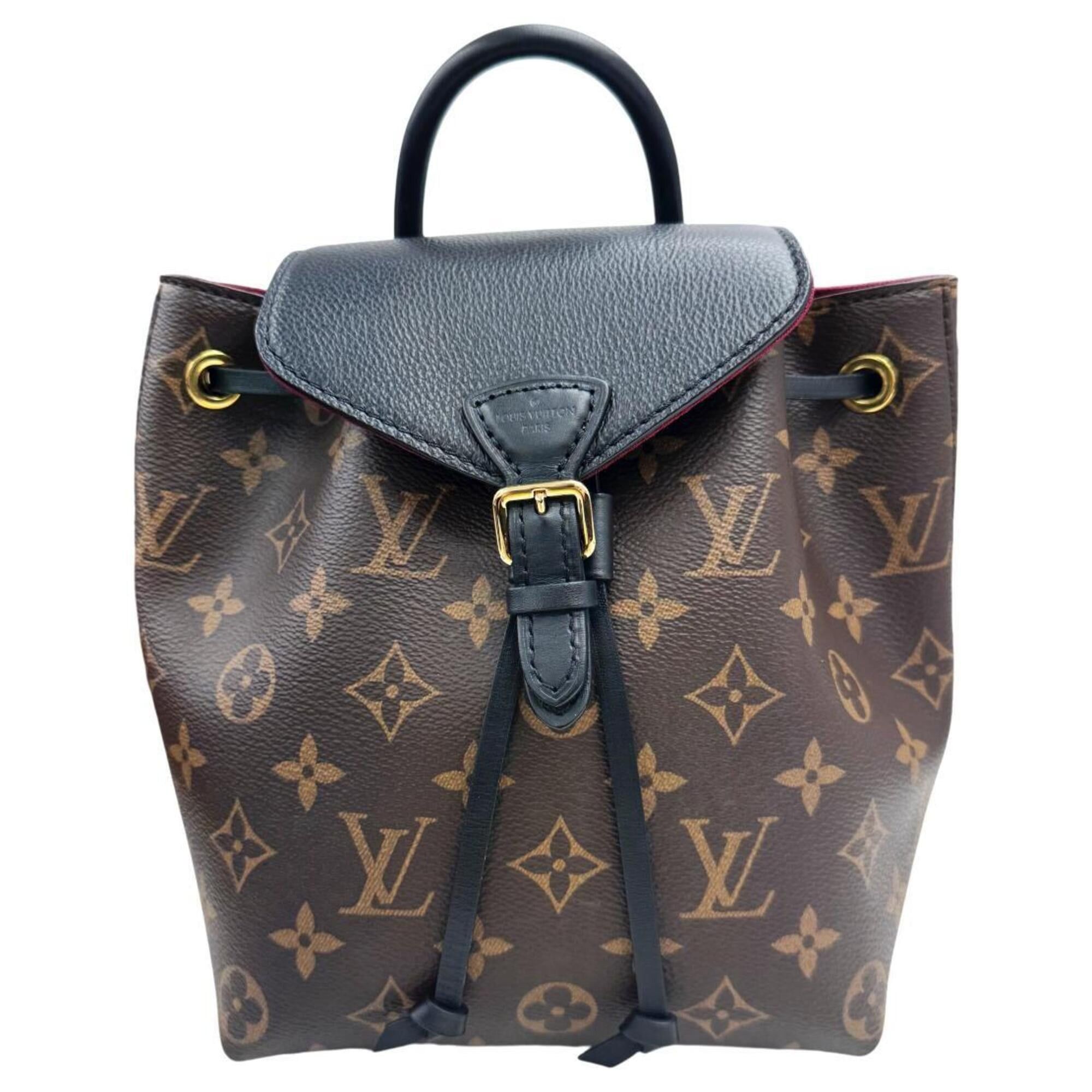 Louis Vuitton LOUIS VUITTON Montsouris NMBB M45516 Monogram Leather Backpack Noir Size ONE SIZE - 1 Thumbnail