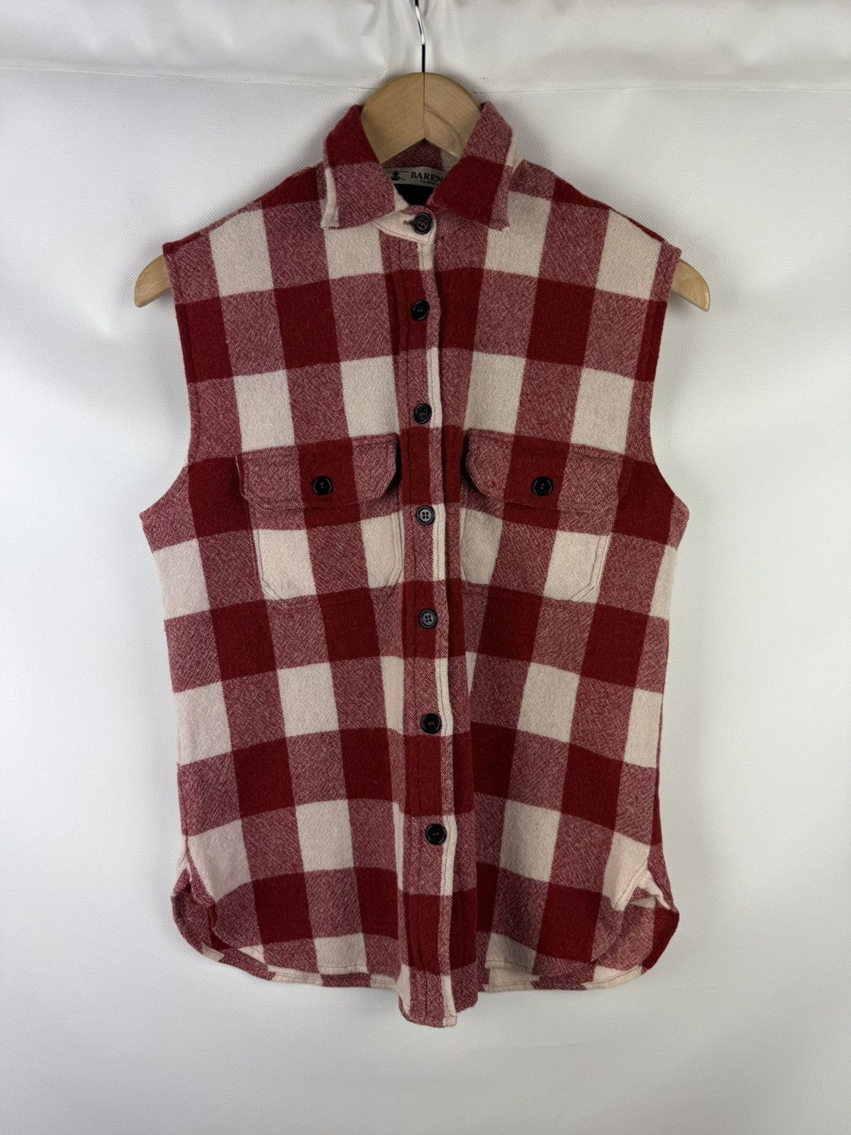 Barena Venezia Barena Venezia Sleeveless Plaid Wool Button Up Shirt Vest Size S / US 4 / IT 40 - 1 Thumbnail