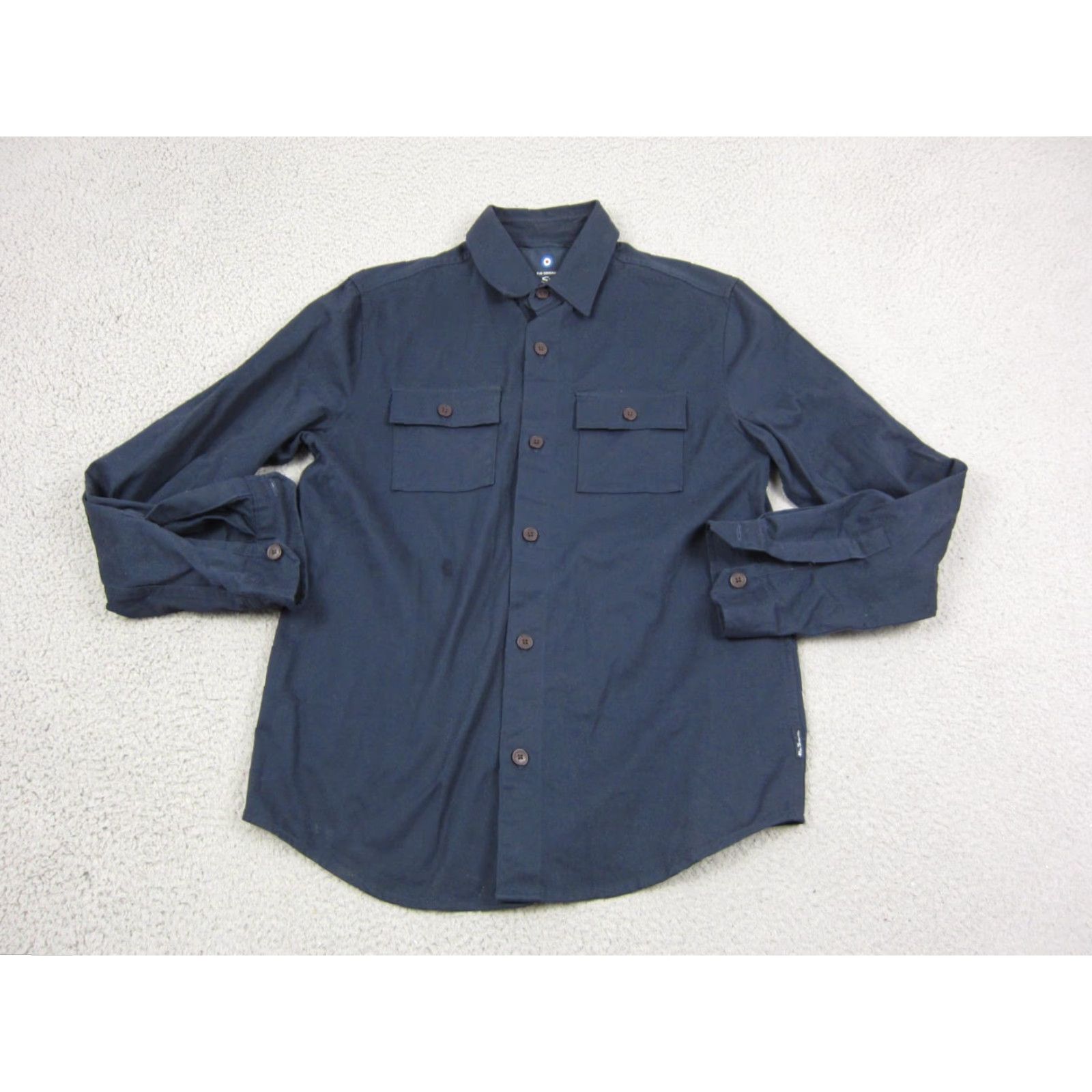 Ben Sherman Ben Sherman Shirt Adult Small Blue Western Outdoor Canvas Military Mens Button-Up Long Sleeve Casual Cotton Canvas Shirt Size US S / EU 44-46 / 1 - 2 Thumbnail