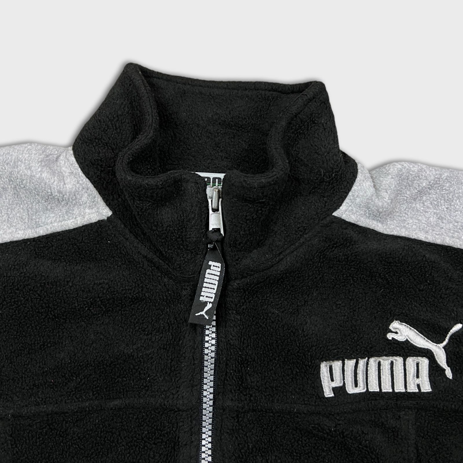 Puma × Vintage Puma Fleece XS Zip Nature Outdoor Pullover Sweatshirt Jacket Size XS / US 0-2 / IT 36-38 - 2 Thumbnail