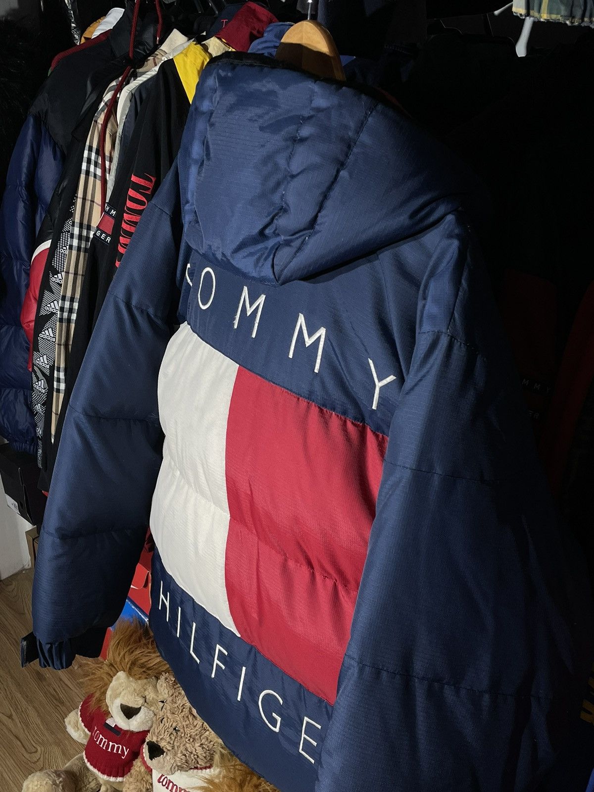 Tommy Hilfiger × Vintage Puffer Tommy Hilfiger Big Logo Flag Vintage 90’s Collection Size US L / EU 52-54 / 3 - 4 Thumbnail