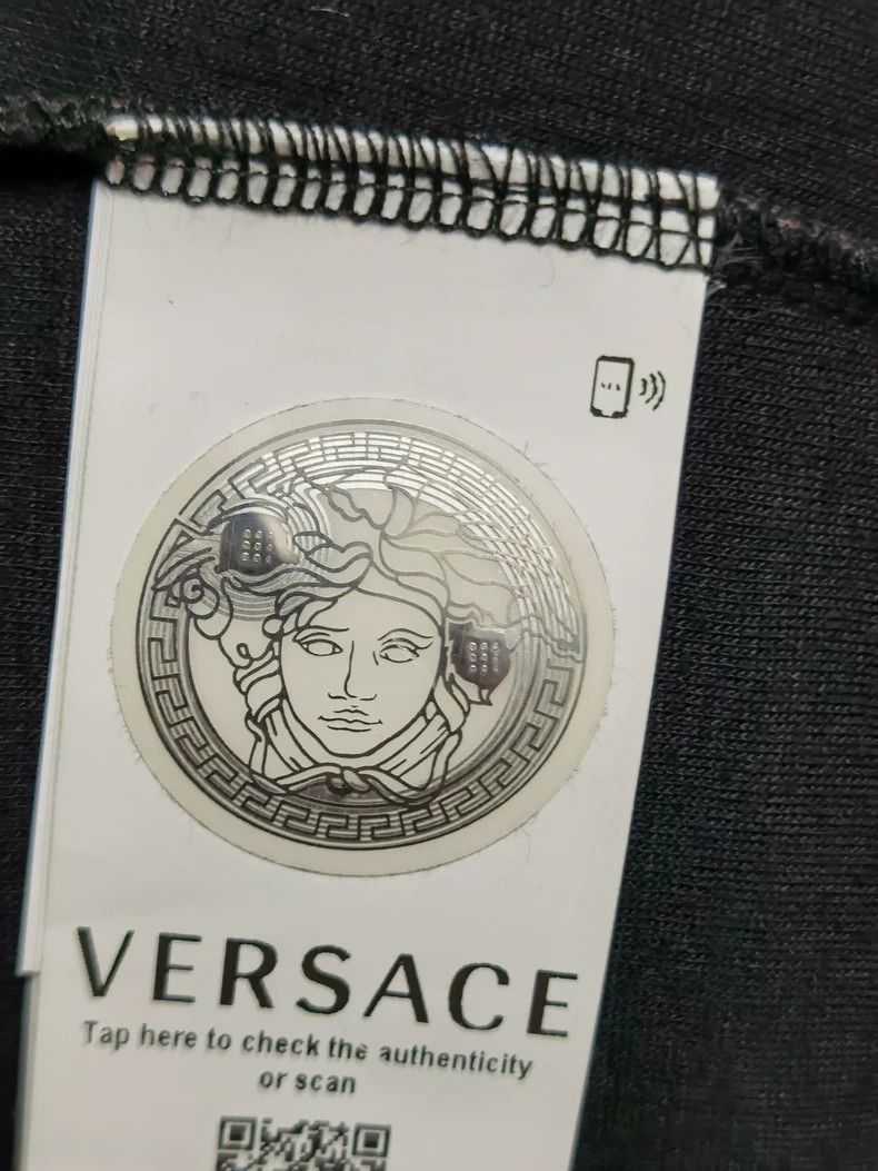 Versace Versace Space cotton patchwork cowhide sweatshirt Size US XXL / EU 58 / 5 - 6 Thumbnail