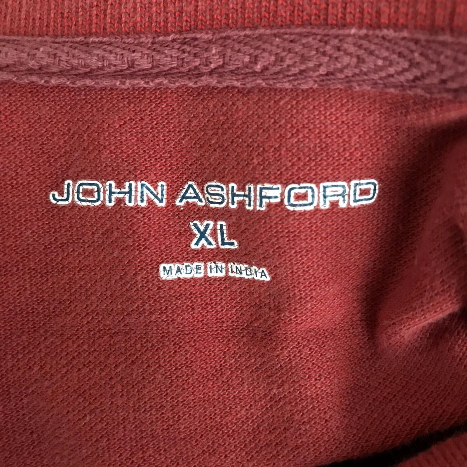John Ashford John Ashford Polo Shirt Men's Size XL Red Striped Tagless Size US XL / EU 56 / 4 - 4 Thumbnail