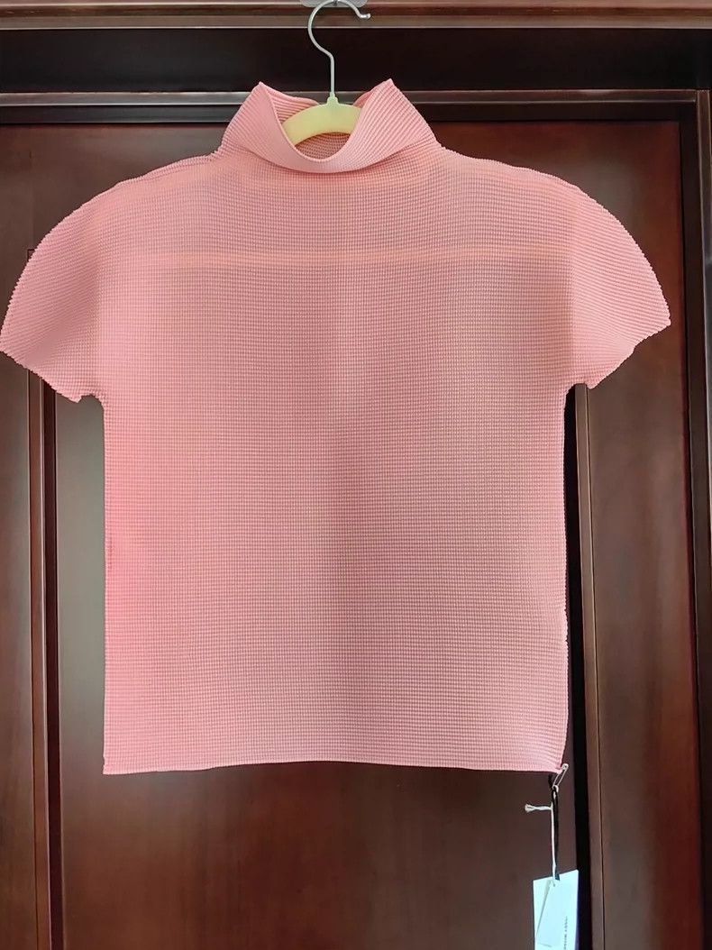 Issey Miyake issey miyake size:one size Pink pleated short sleeves Size XXS / US 00 / IT 34 - 3 Thumbnail