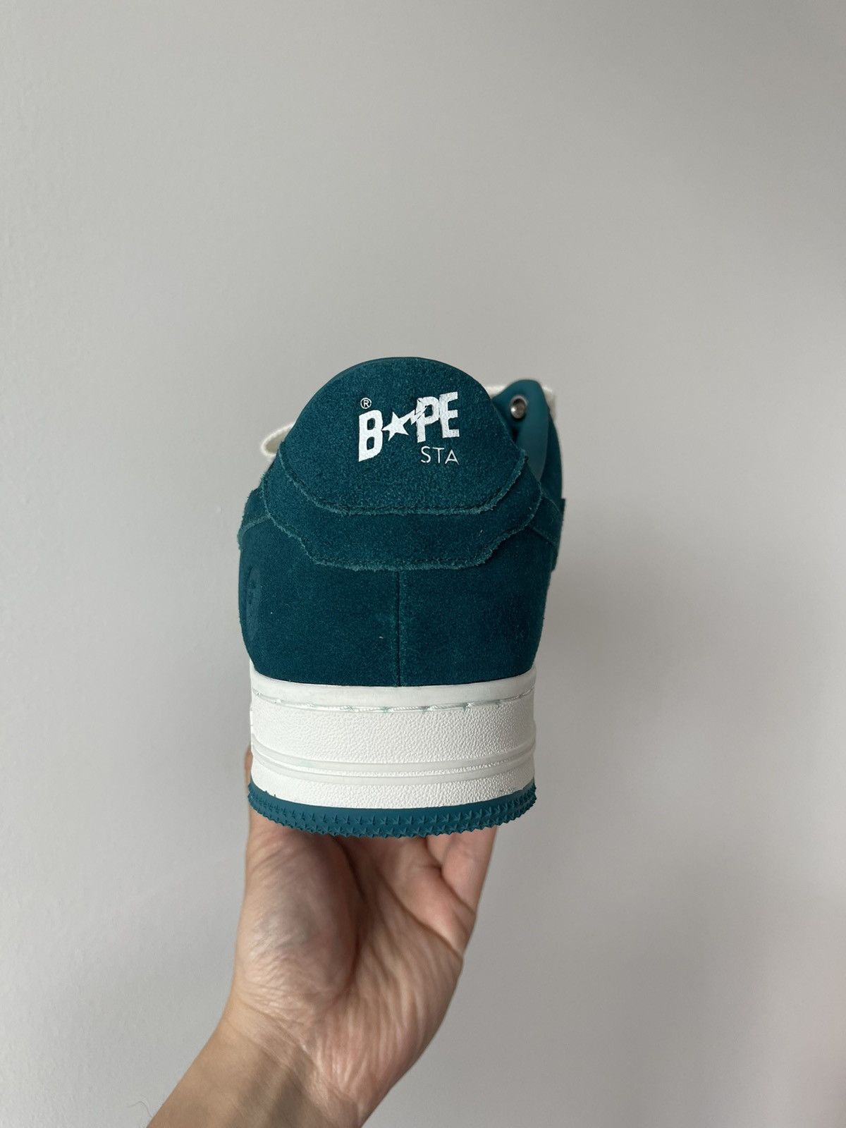 Bape A bathing ape Bape sta green suede Size US 12 / EU 45 - 3 Thumbnail