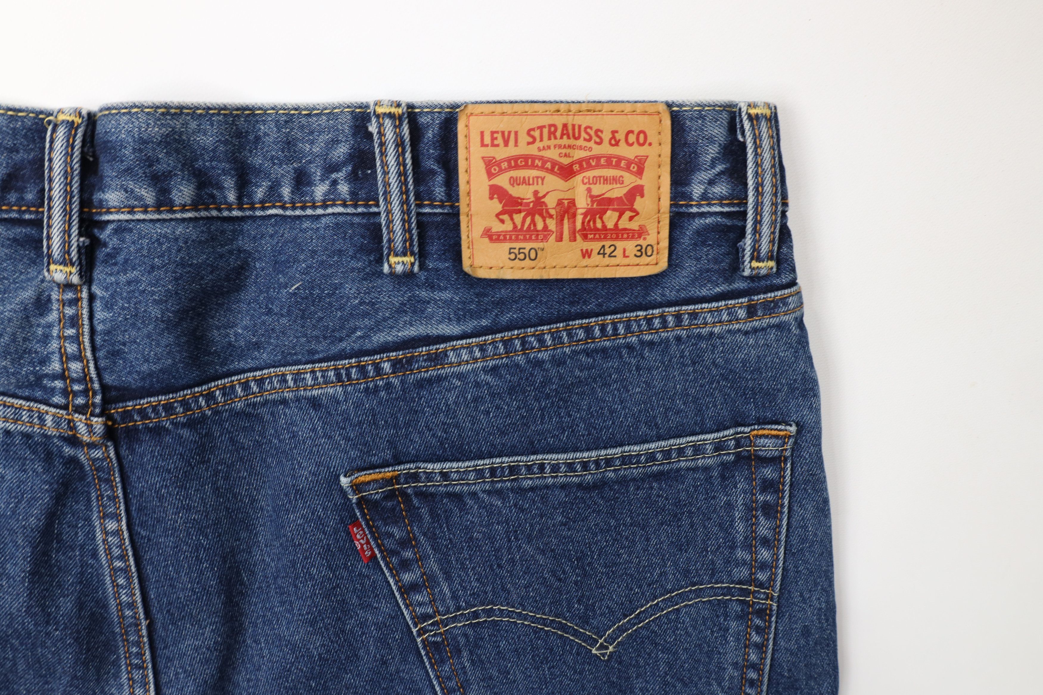 Levi's Vintage Y2K Levis 550 Relaxed Fit Denim Jeans Blue Cotton Size US 42 / EU 58 - 11 Thumbnail