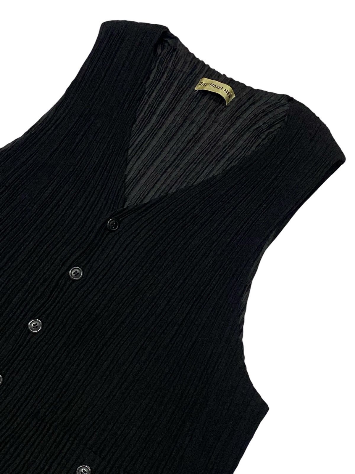 Issey Miyake 🔥Issey Miyake Men Pleated Button Ups Vest Size US M / EU 48-50 / 2 - 18 Thumbnail