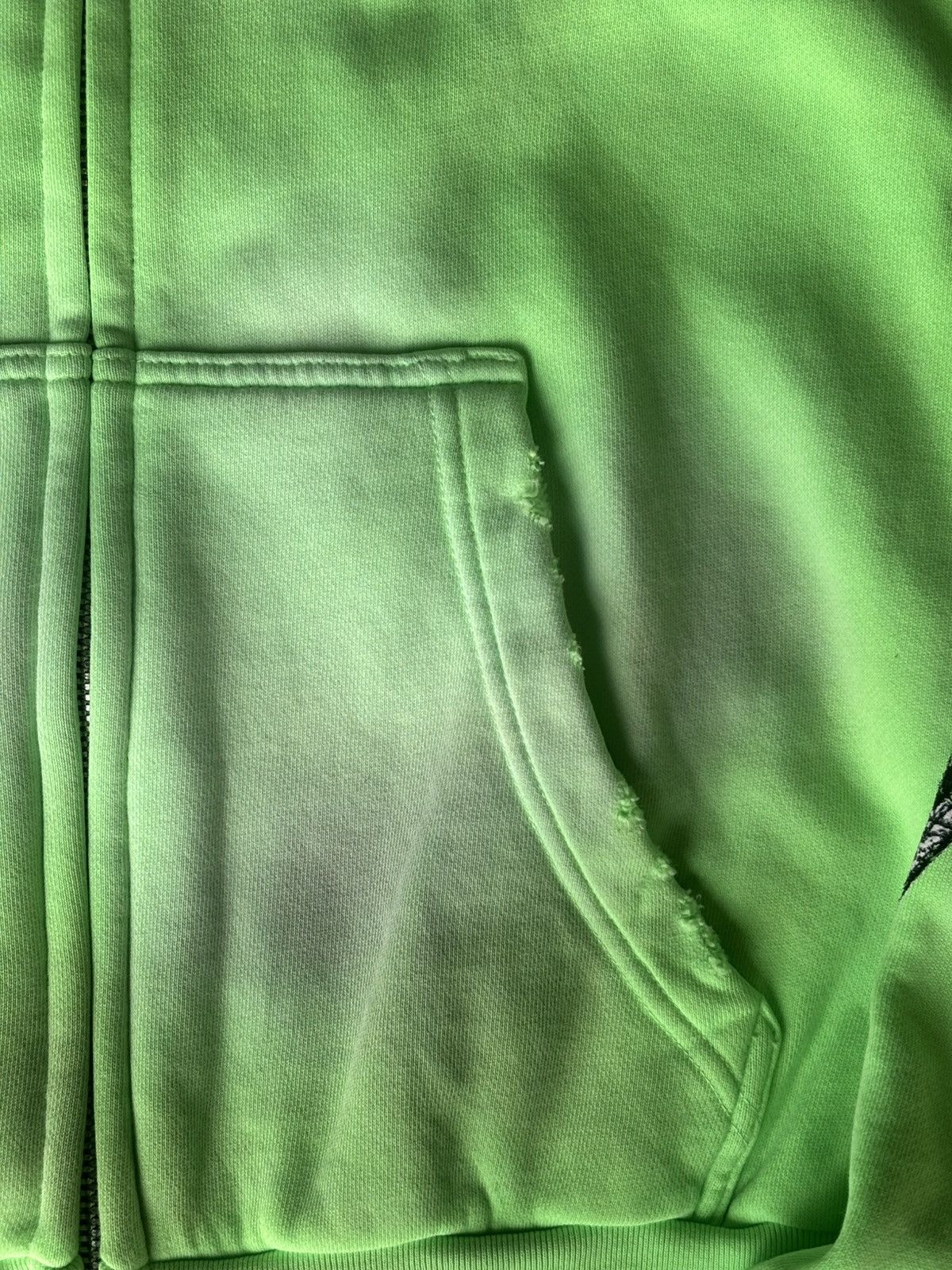 HELLSTAR HELLSTAR HOODIE GRAFFITI ZIP UP LIME GREEN SIZE M Size US M / EU 48-50 / 2 - 8 Thumbnail