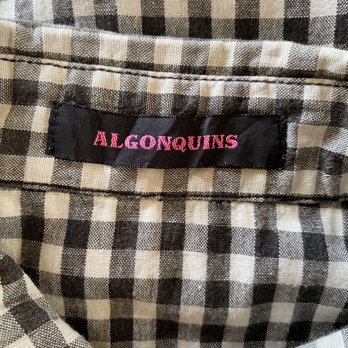 Japanese Brand ALGONQUINS Y2K Punk Black White Gingham Short Sleeve Shirt Size S / US 4 / IT 40 - 21 Thumbnail