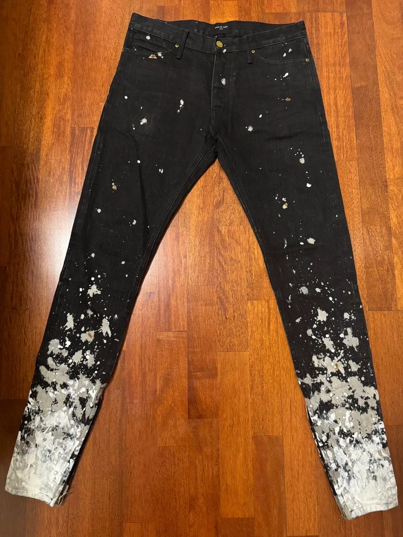 Fear of God Fear of God Splashed black jeans Size US 33 - 1 Thumbnail