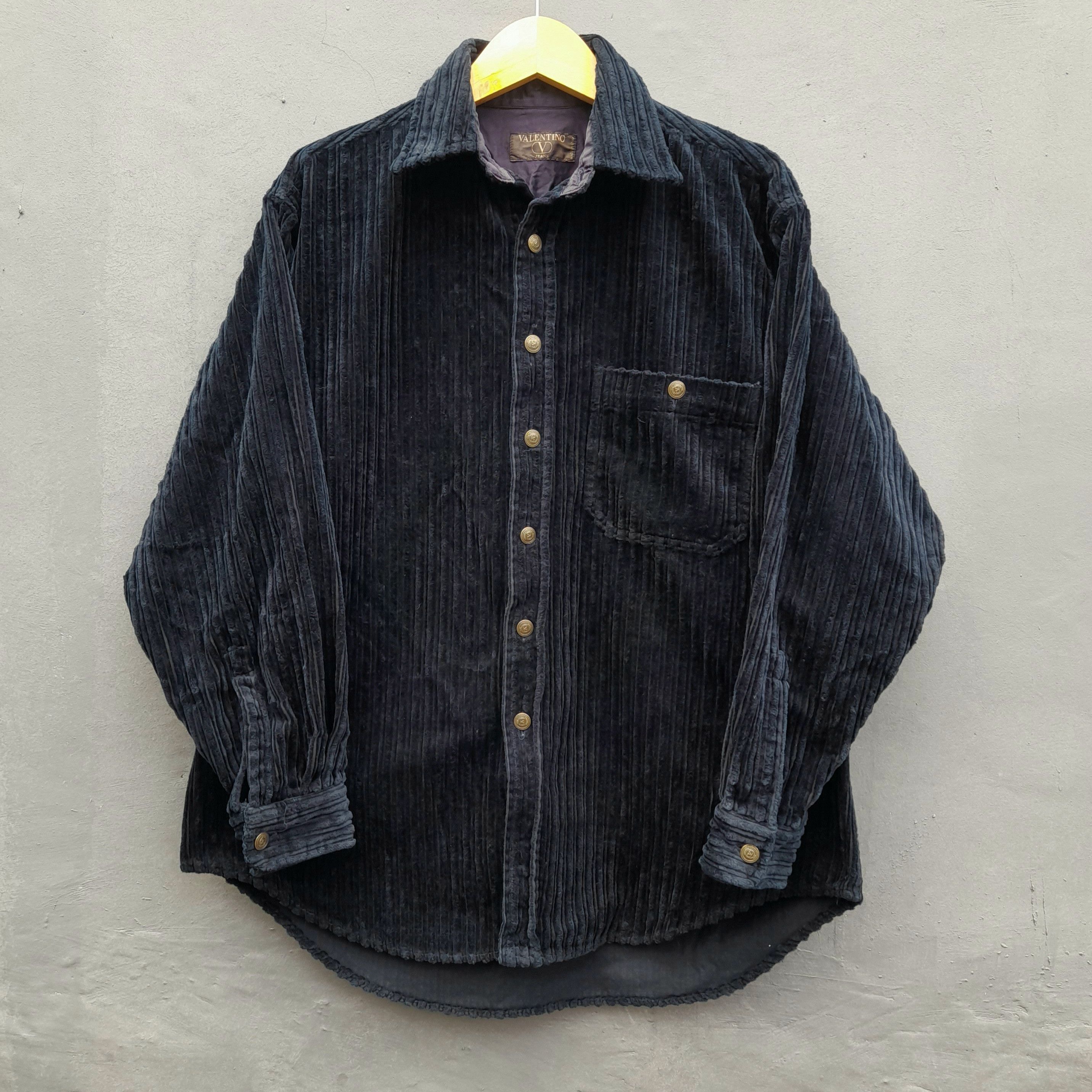 Vintage 80s RARE valentino corduroy shirts