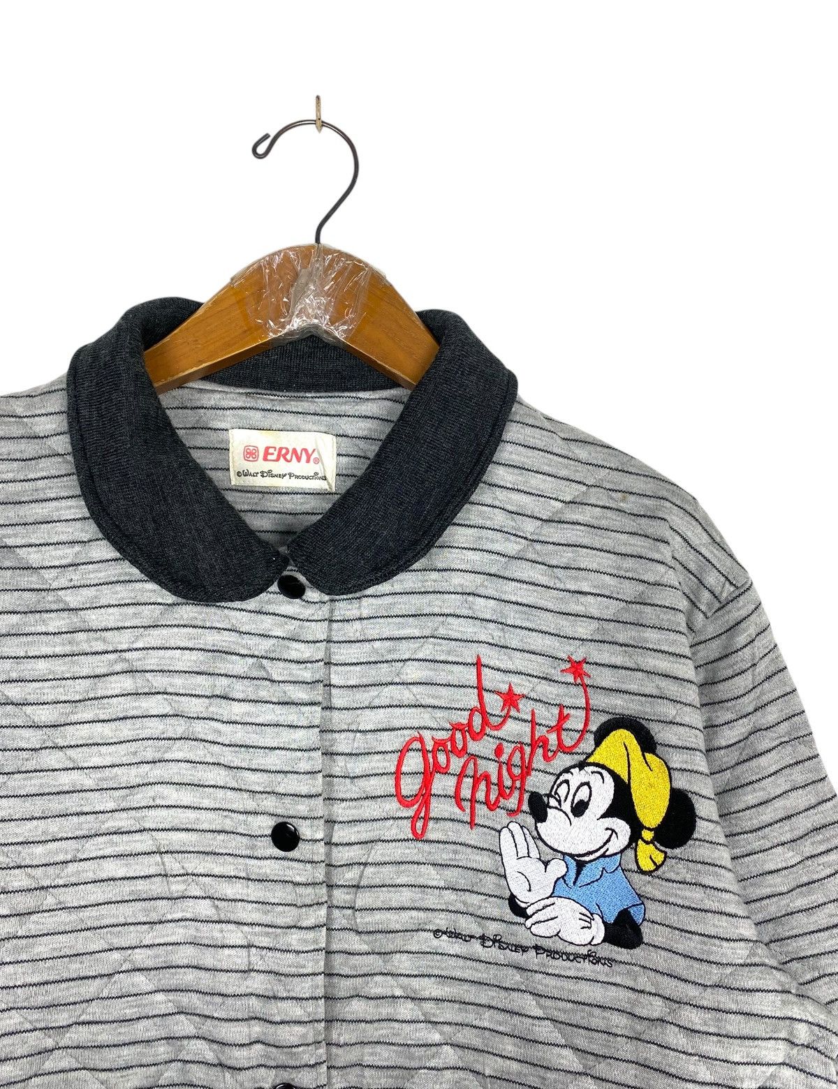 Disney × Mickey Mouse Rare‼️ Erny Walt Disney Night Wear Snap Button Made in Japan Size M / US 6-8 / IT 42-44 - 3 Thumbnail