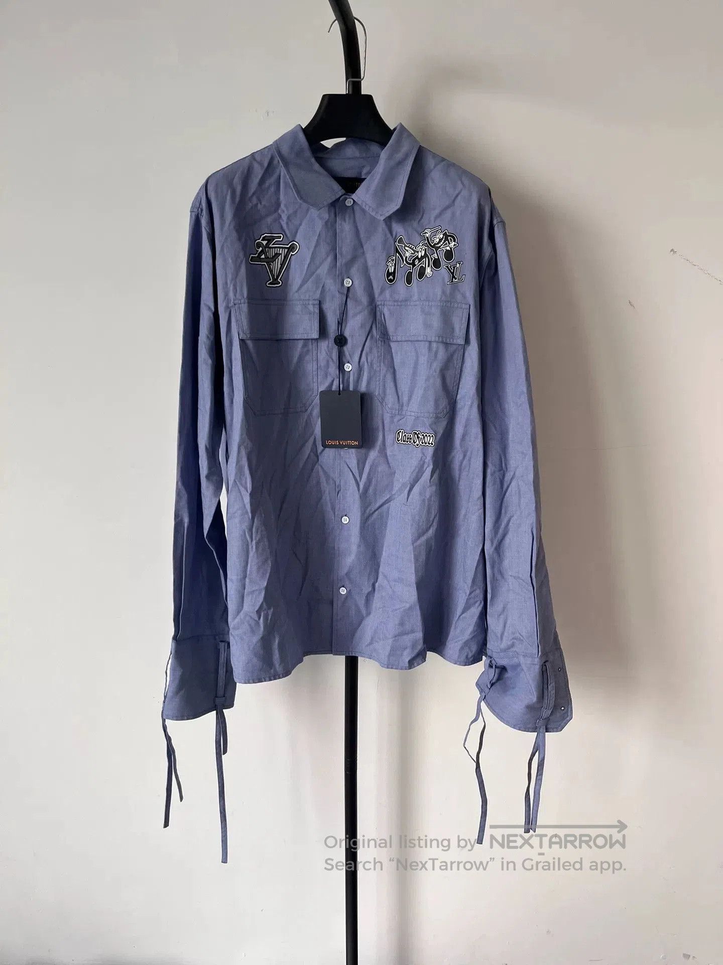 Louis Vuitton louis vuitton long sleeve shirt in purple. Size US XL / EU 56 / 4 - 1 Thumbnail