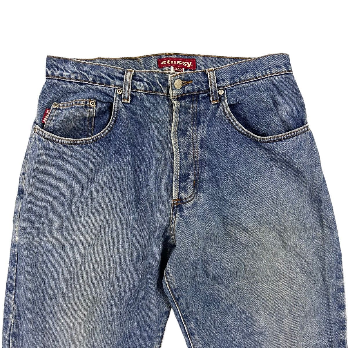 Stussy × Vintage Vintage Stussy Distressed Jeans Made in Usa Size US 34 / EU 50 - 7 Thumbnail