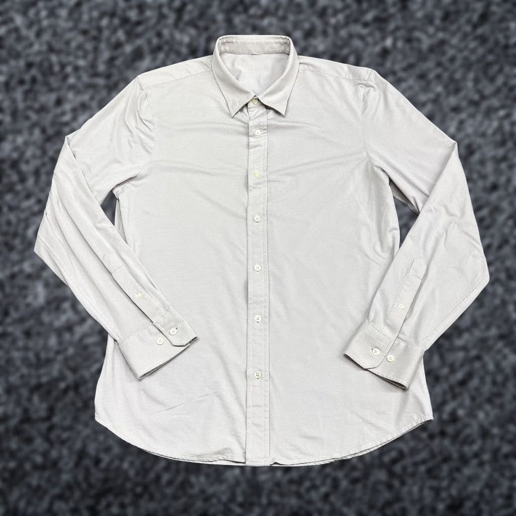Rhone Rhone Shirt Mens M White Stripe Regular Stretch Dress Work Office Business Size 40R - 1 Thumbnail