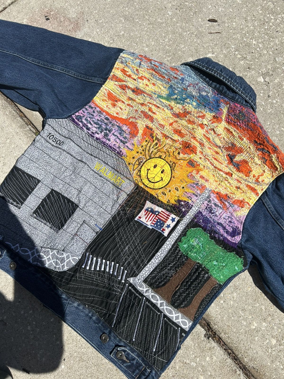 Other 1/1 Your World boxy indigo patchwork quilted denim jacket Size US L / EU 52-54 / 3 - 2 Thumbnail