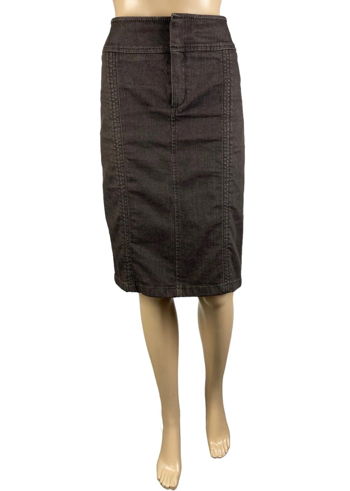 Weekend Max Mara Weekend Max Mara Denim Skirt Midi Embroidery Logo size UK10 Size 28" / US 6 / IT 42 - 3 Thumbnail