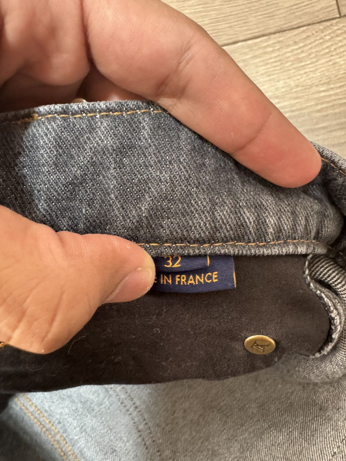 Louis Vuitton Louis Vuitton Monogram Panel Zip Denim Jeans Size 32 Size US 32 / EU 48 - 5 Thumbnail