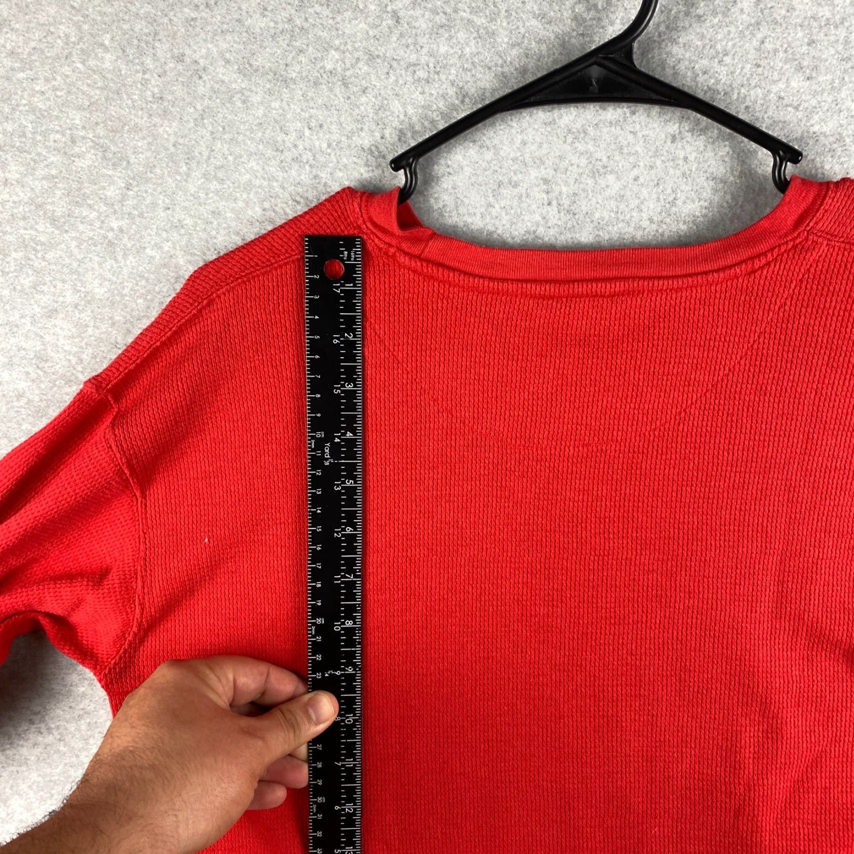 Vintage Old Varsity Brand Shirt Mens Red Medium Thermal Long Sleeve Size US M / EU 48-50 / 2 - 6 Thumbnail