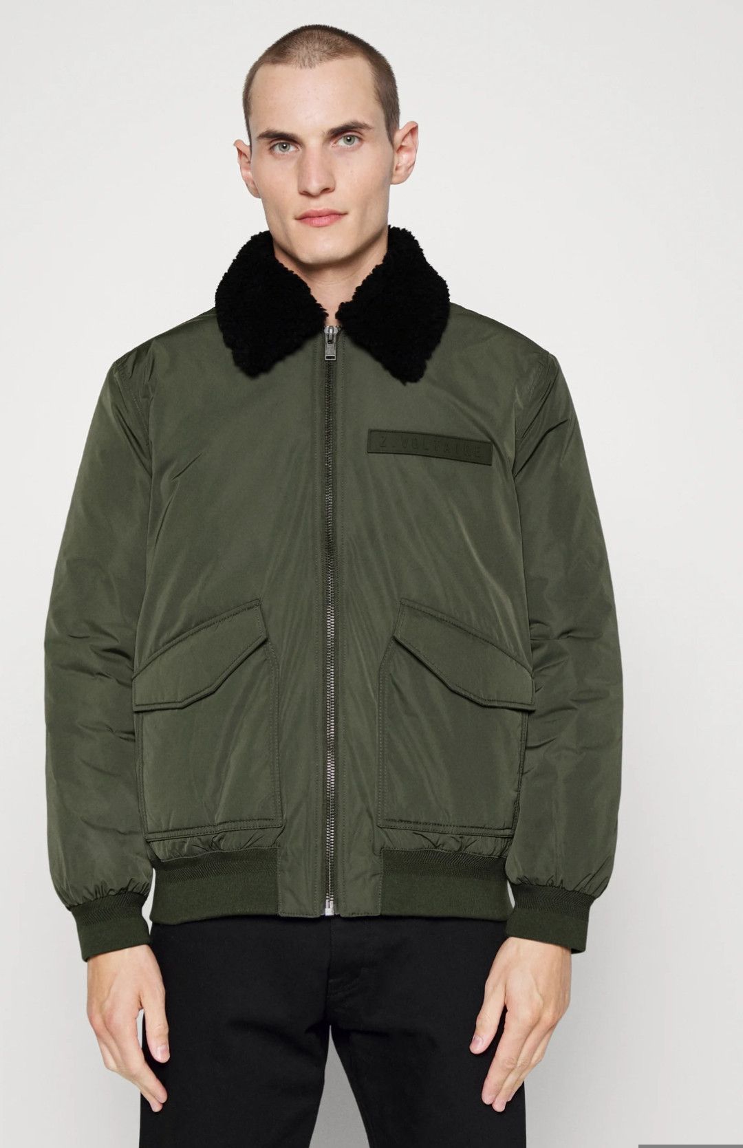 Zadig & Voltaire ZADIG VOLTAIRE MENS MATE NYLON TWILL BOMBER JACKET Size US XL / EU 56 / 4 - 22 Thumbnail