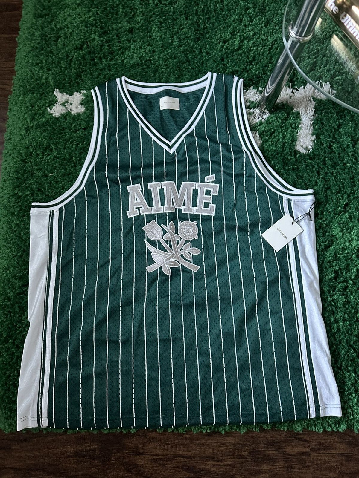 Aime Leon Dore Aime Leon Dore Striped Basketball Jersey | Grailed 