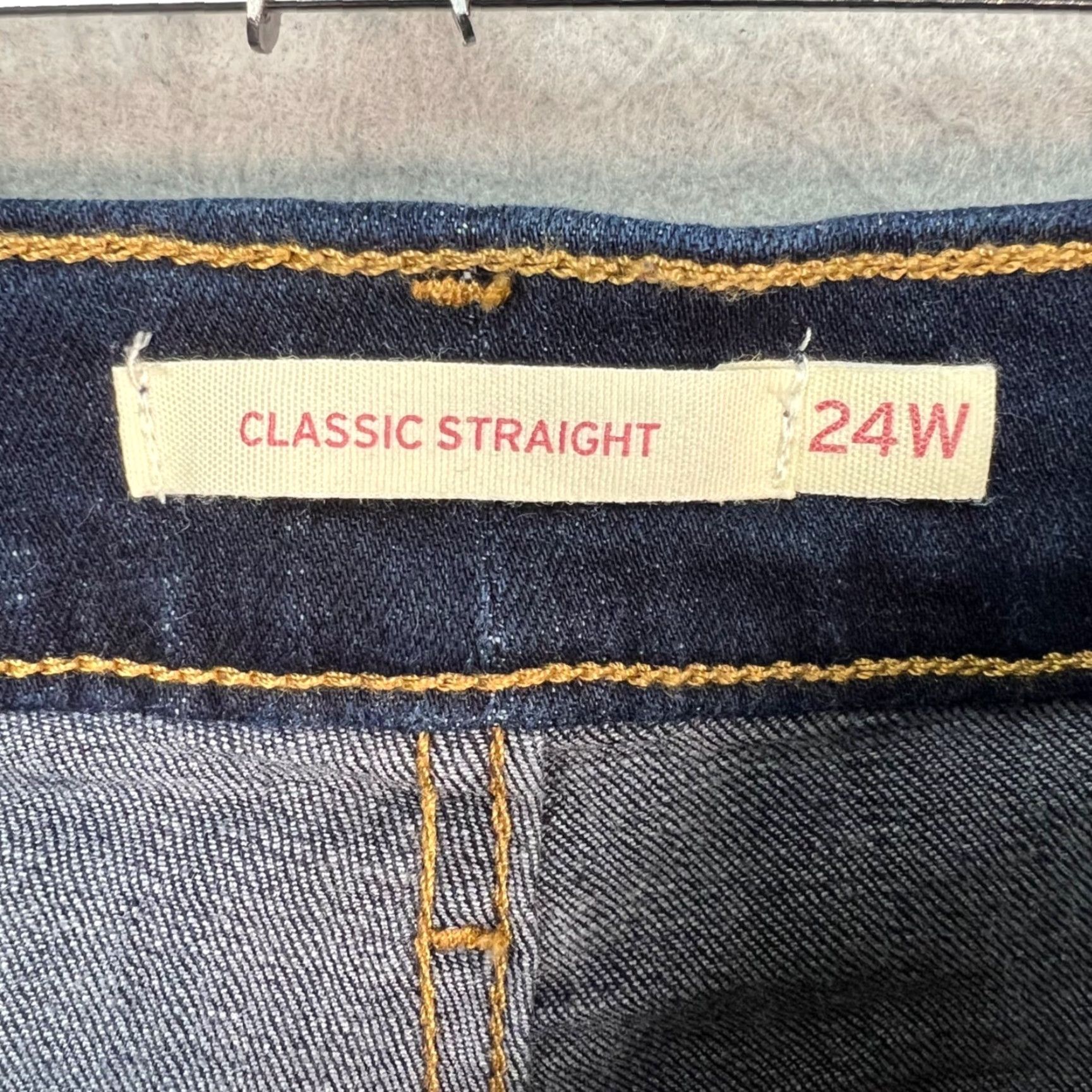 Levi's Levis Womens Jeans Classic Denim Straight 24W Blue 5-Pocket Stretch Vintage No Girls Womens Size 42" / US 20 - 3 Thumbnail